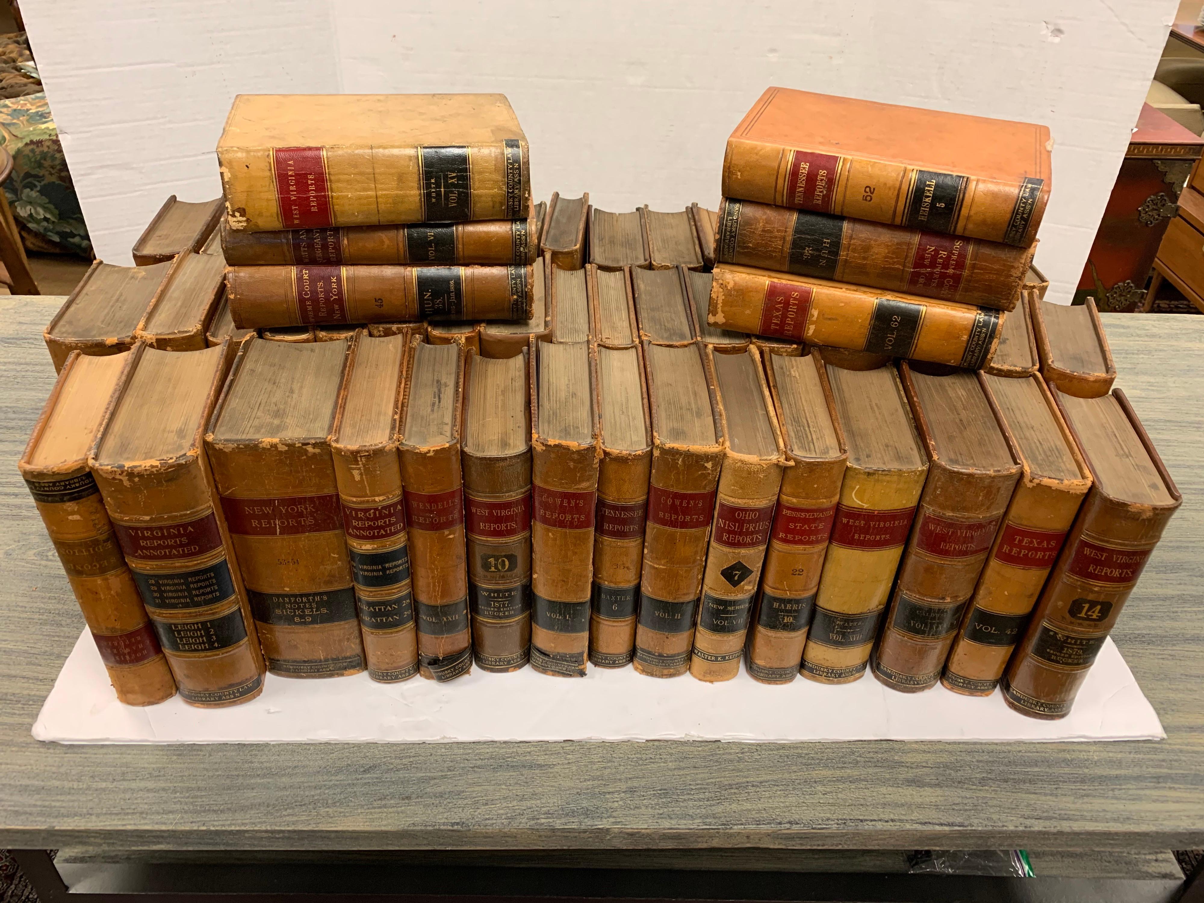 leather bound law books