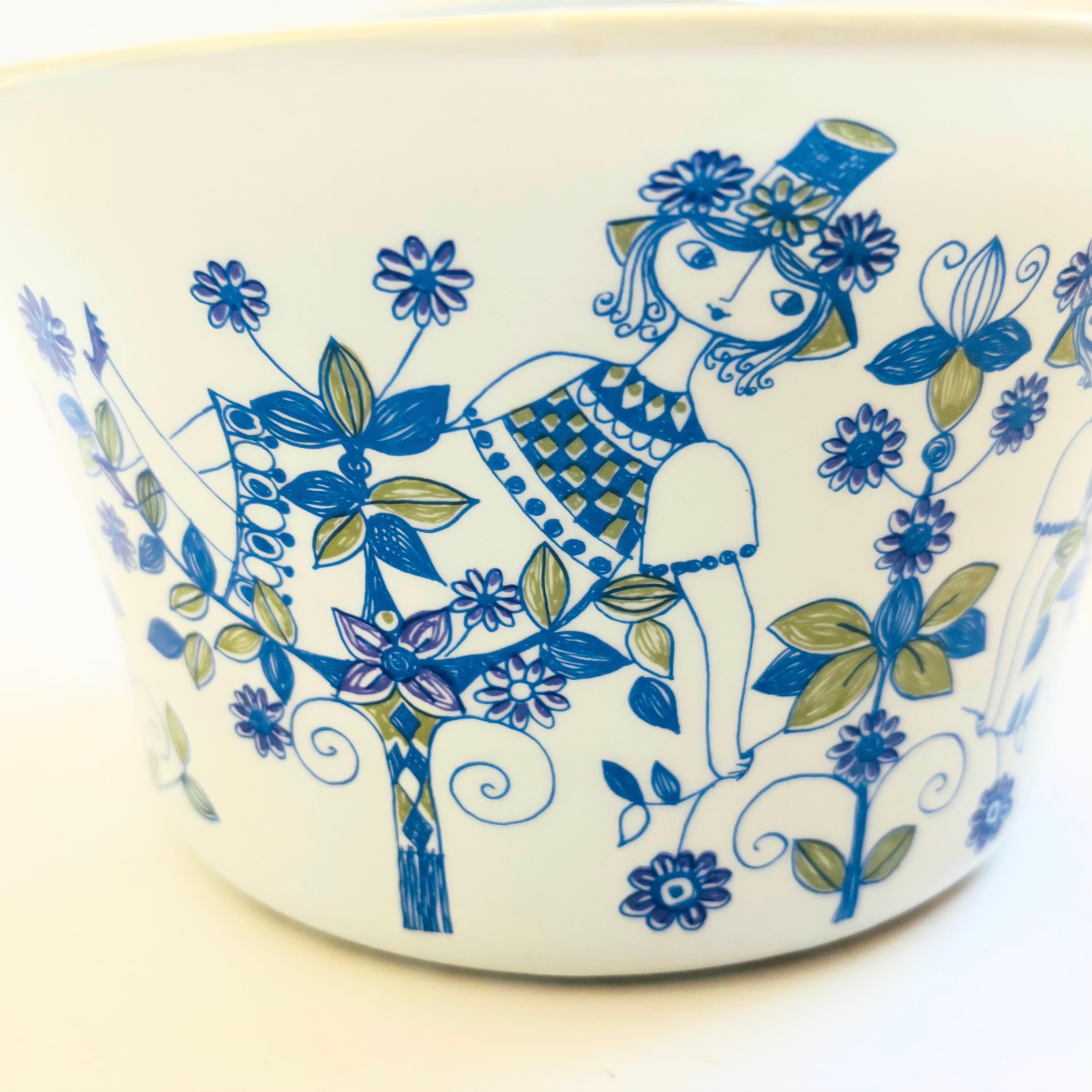 Norwegian Large Lotte by Figgjo Norway Lidded Serving Bowl For Sale