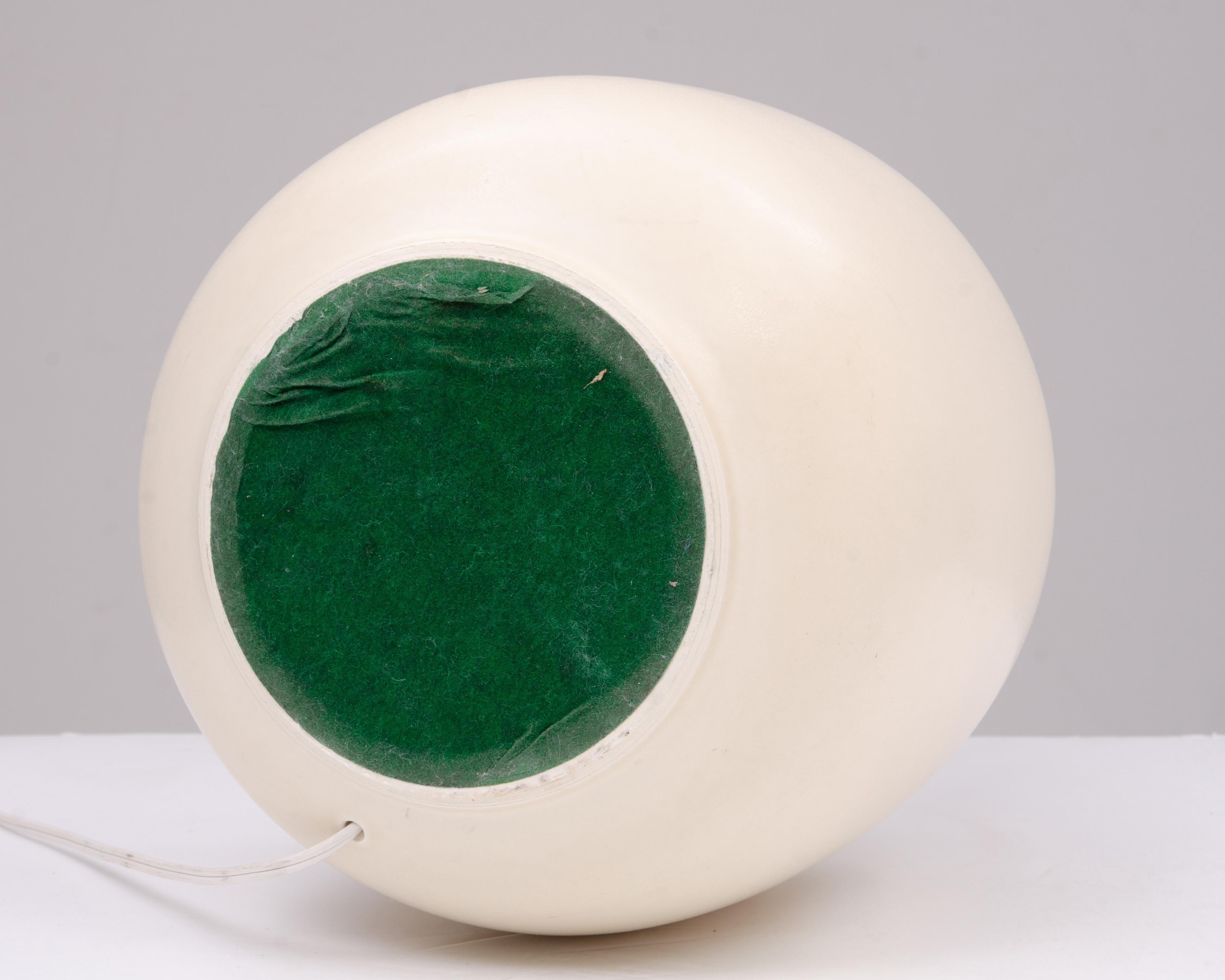Large Lotte & Gunnar Bostlund Table Lamp Original Shade Unmarked Bone Stoneware For Sale 2
