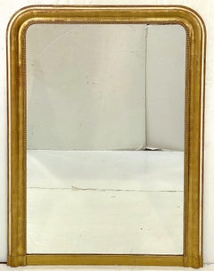 Large Louis Philippe Arch Top Gilt Mirror (H 52 7/8 x W 39)