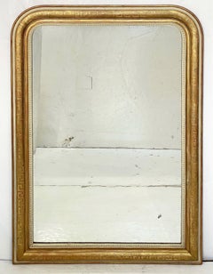 Large Louis Philippe Arch Top Gilt Mirror (H 53 1/4 x W 38)