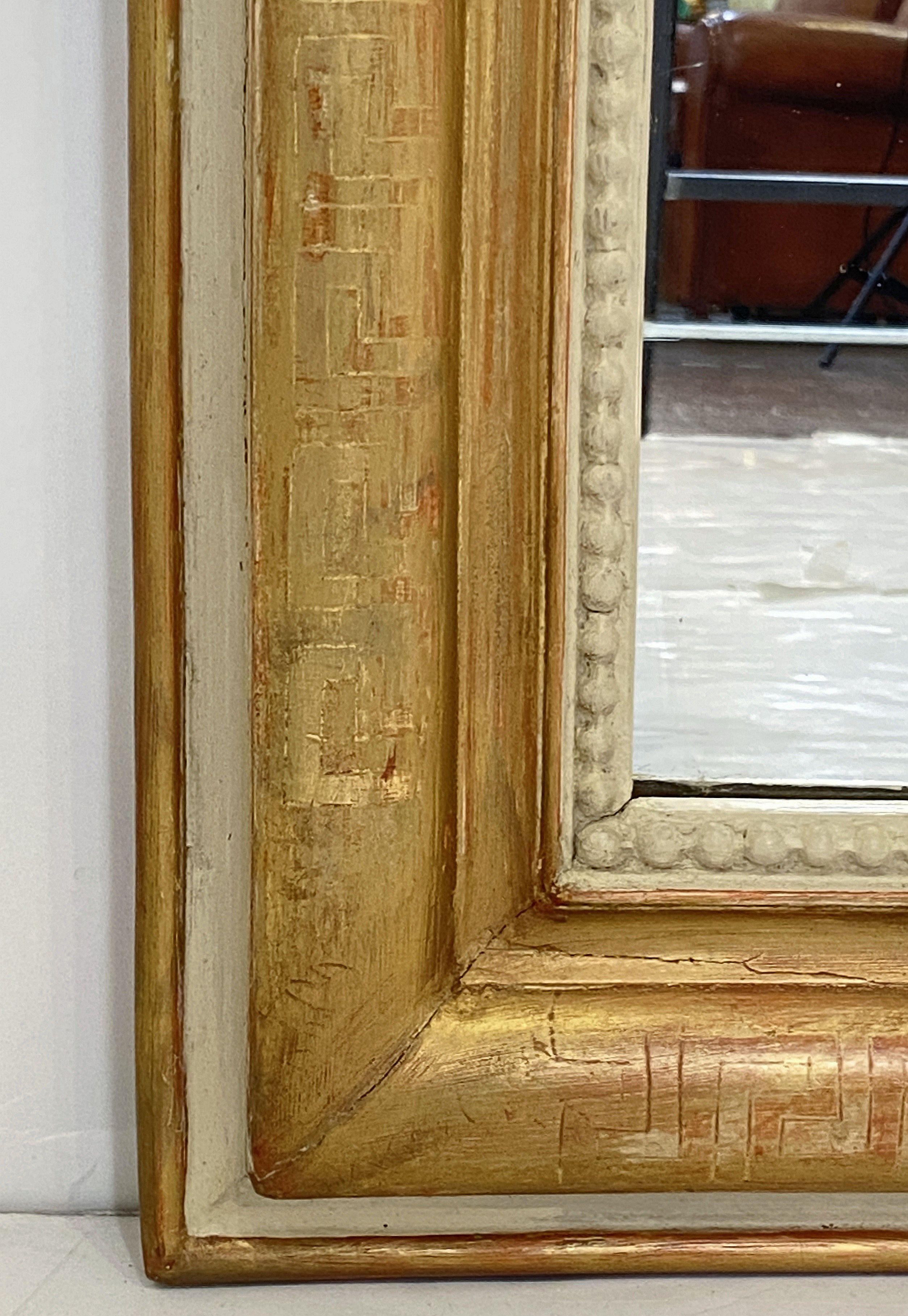Large Louis Philippe Arch Top Gilt Mirror (H 53 1/4 x W 38) For Sale 3
