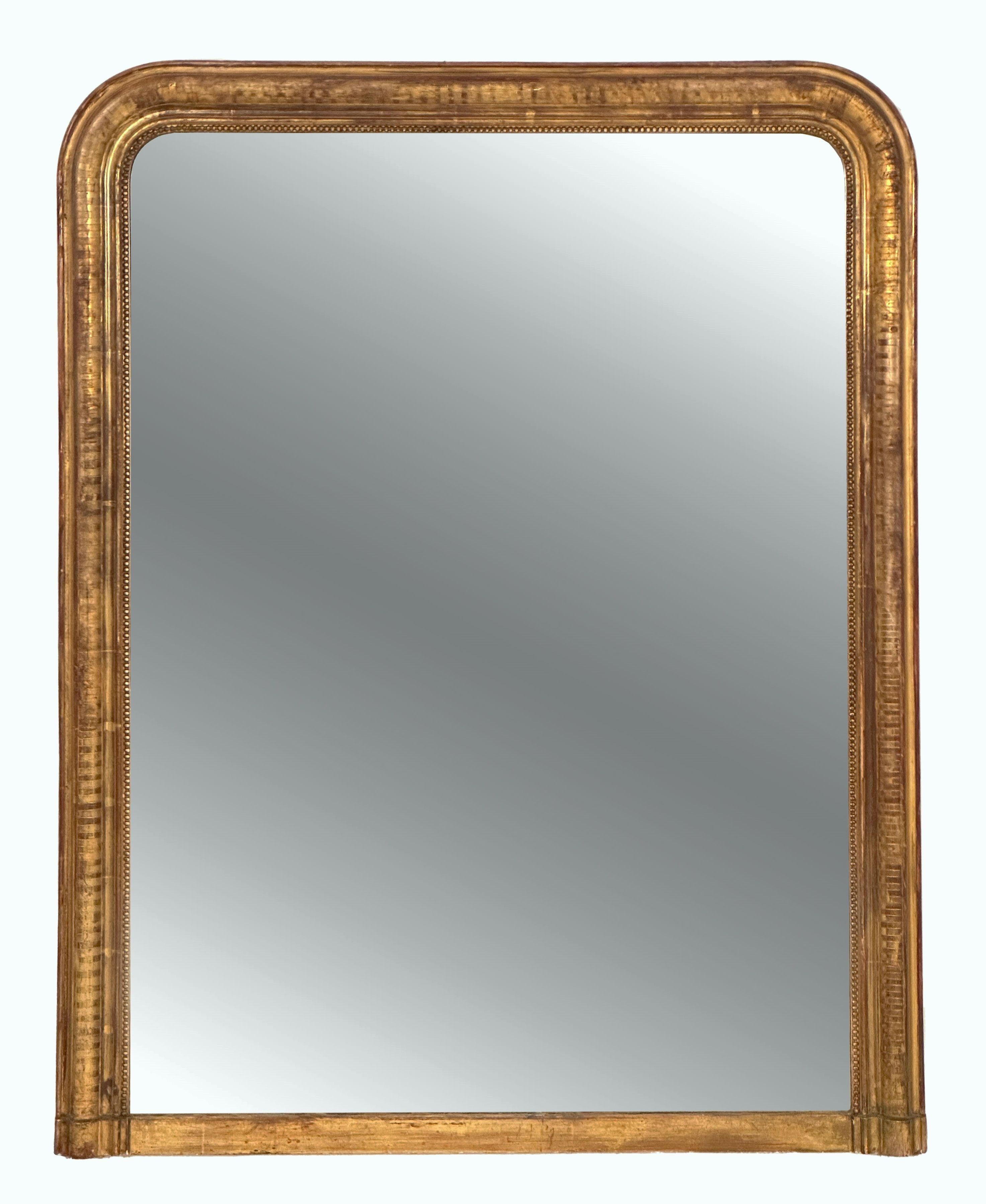 Großer Wand- oder Flurspiegel mit Arch-Top von Louis Philippe (H 47 1/4 x W 37 3/8) im Angebot 4