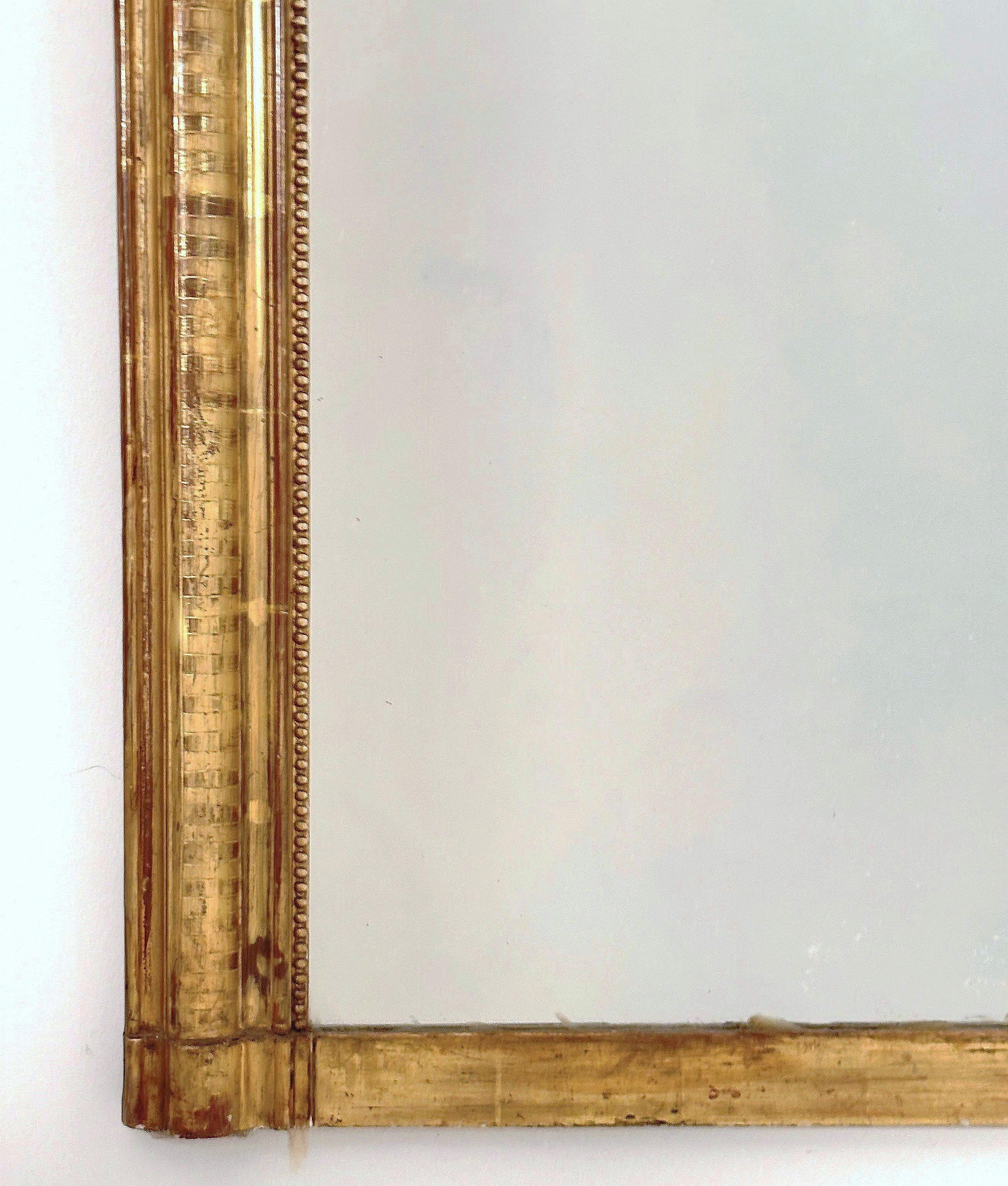 Großer Wand- oder Flurspiegel mit Arch-Top von Louis Philippe (H 47 1/4 x W 37 3/8) (Glas) im Angebot