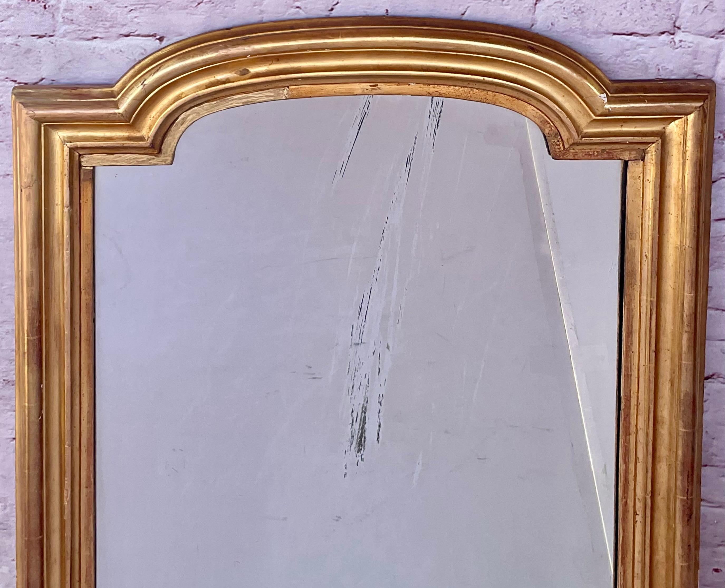 Louis-Philippe Grand miroir doré Louis Philippe 19ème siècle 53