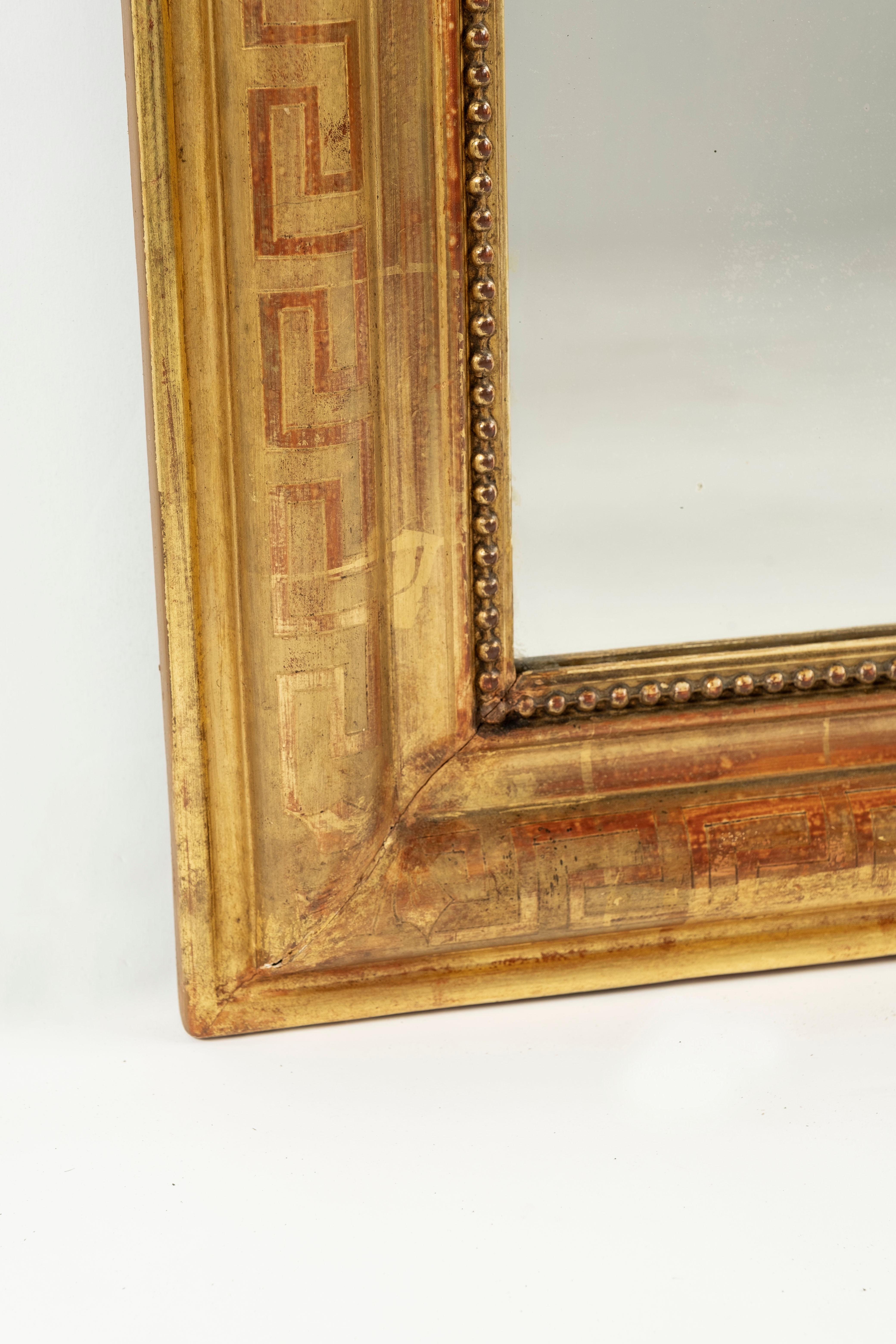 19th Century Large Louis Philippe Mirror