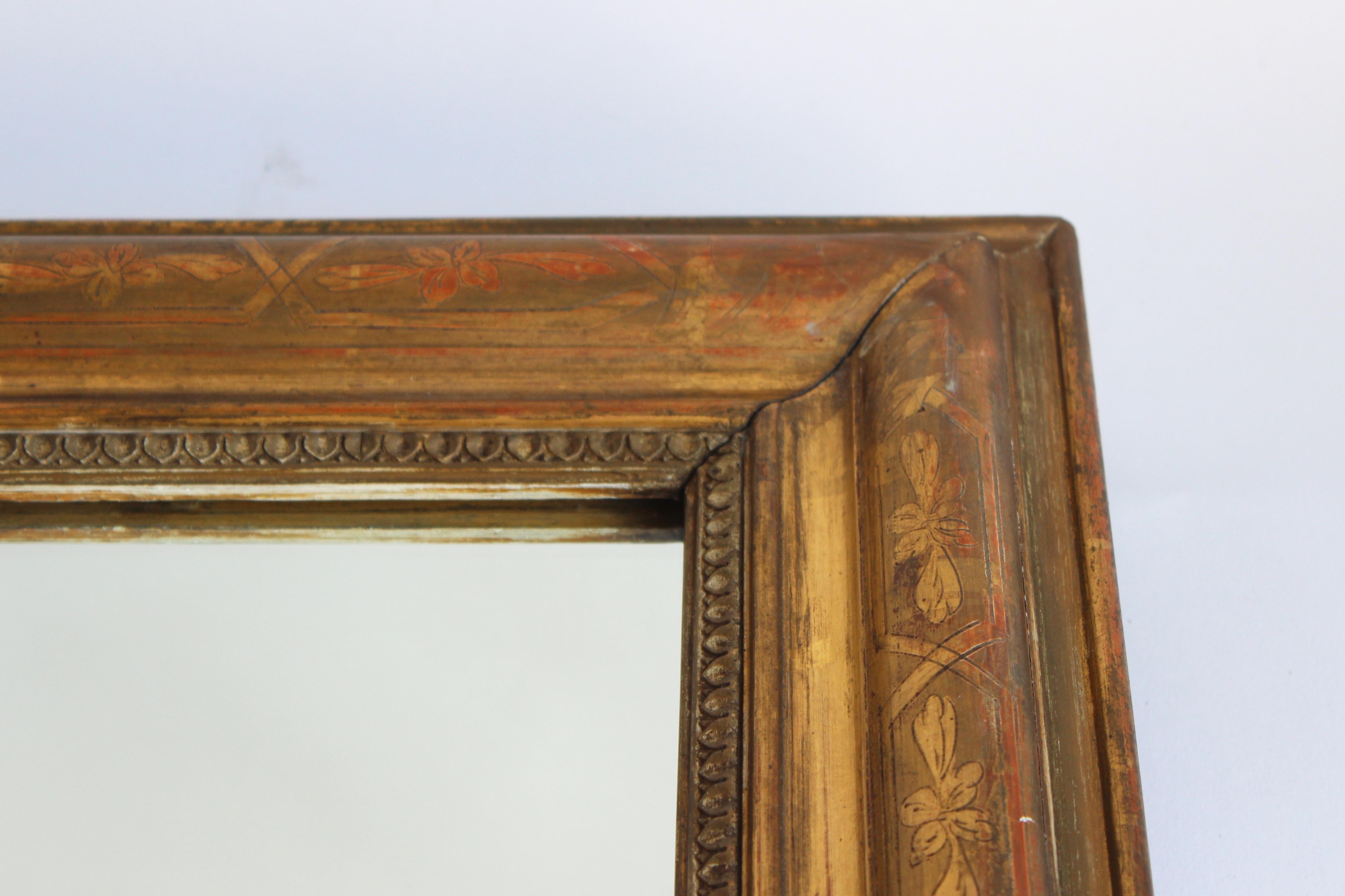 Large Louis Philippe Style Giltwood Mirror 4
