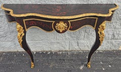 Large Louis Phillipe Ormolu & Giltwood French Console Wall Table, Circa 1840s