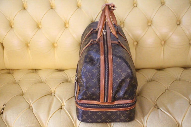 Large Louis Vuitton Bag, Large Louis Vuitton Duffle Bag, Louis Vuitton Boston Ba In Good Condition For Sale In Saint-ouen, FR