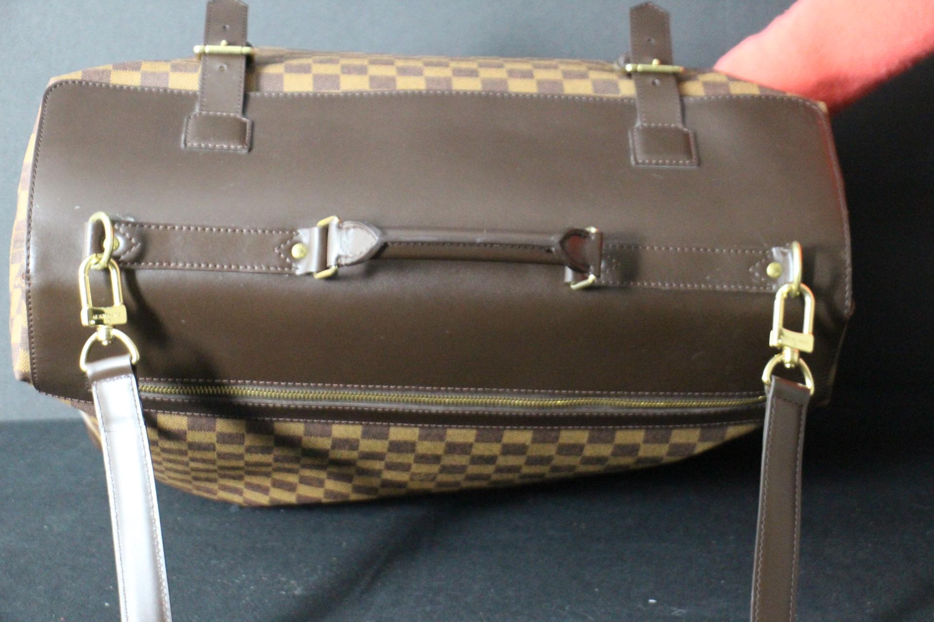 Large Louis Vuitton Bag, Louis Vuitton Ebene Damier Bag, Vuitton Travel Bag For Sale 12