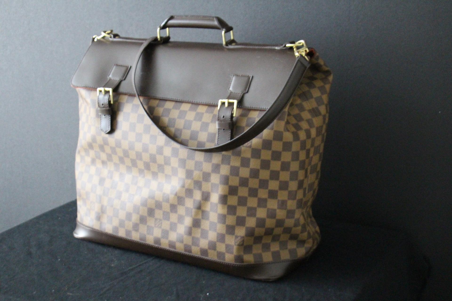 Grand sac de voyage Louis Vuitton, sac damier ébène Louis Vuitton Excellent état - En vente à Saint-ouen, FR