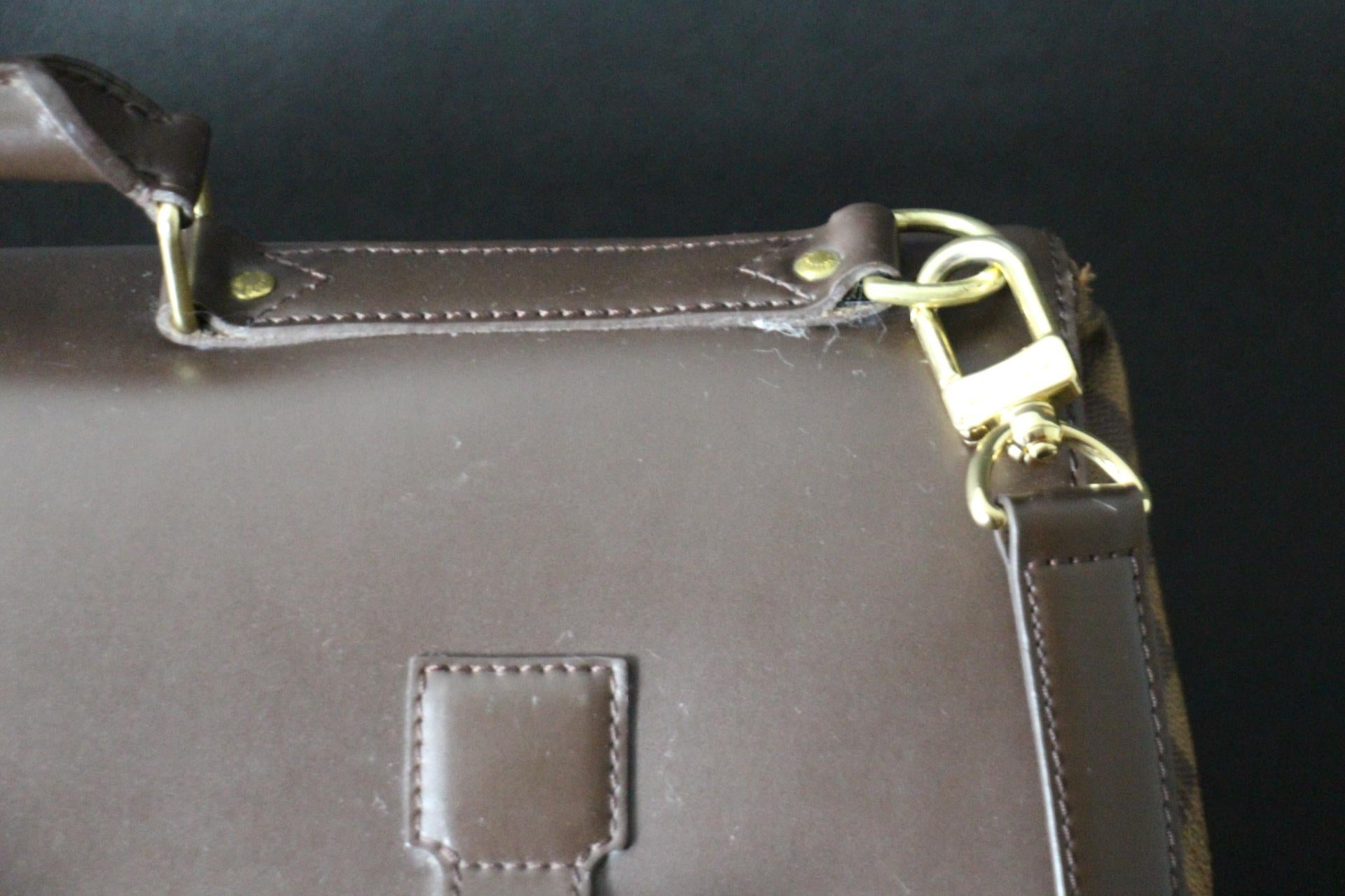 Large Louis Vuitton Bag, Louis Vuitton Ebene Damier Bag, Vuitton Travel Bag For Sale 2