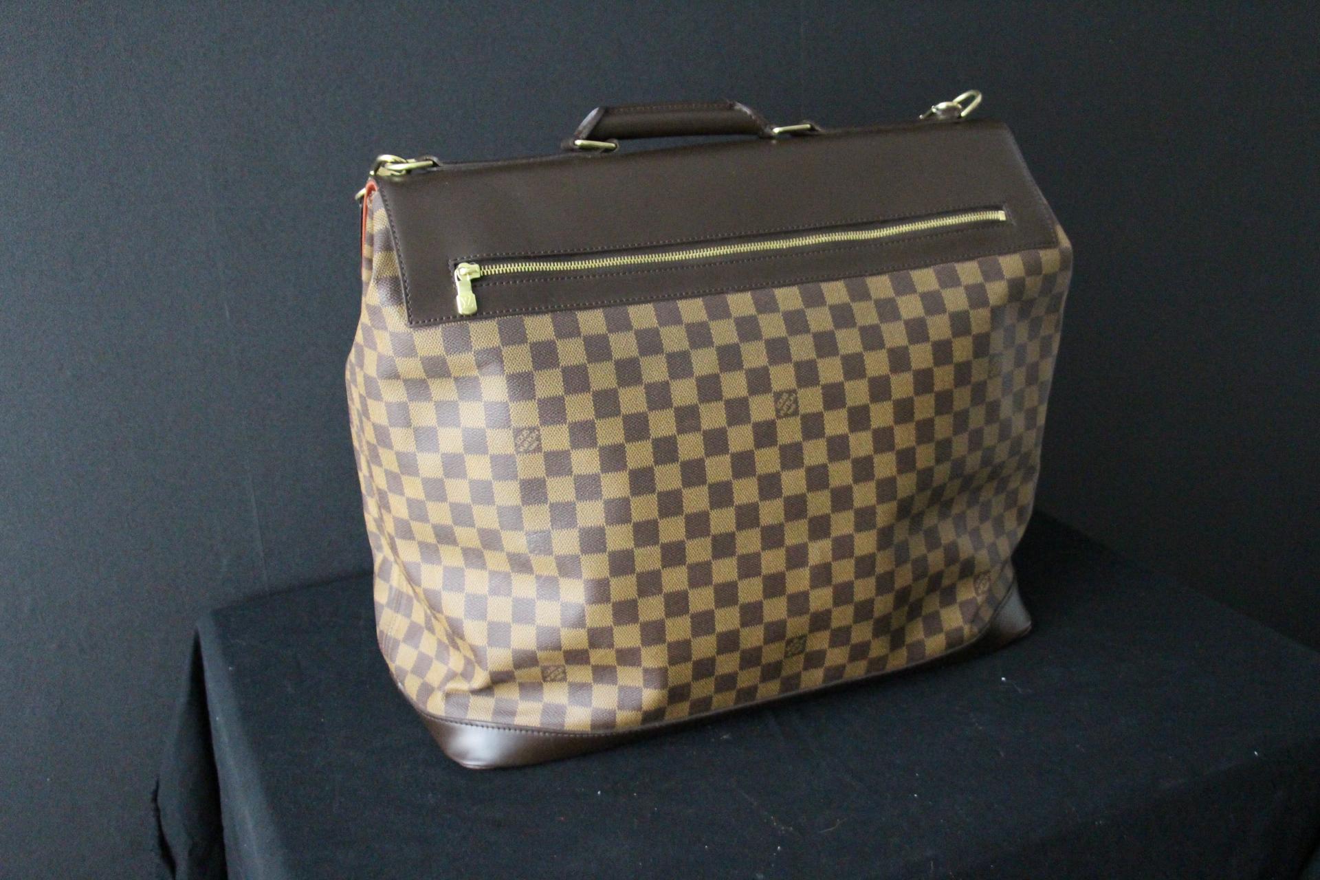 Large Louis Vuitton Bag, Louis Vuitton Ebene Damier Bag, Vuitton Travel Bag For Sale 5
