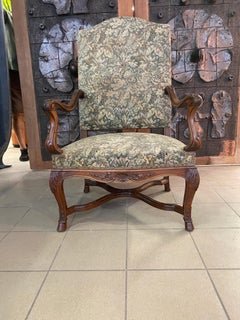 Large Louis XIV, Regency, Style Armchair, 19th Century