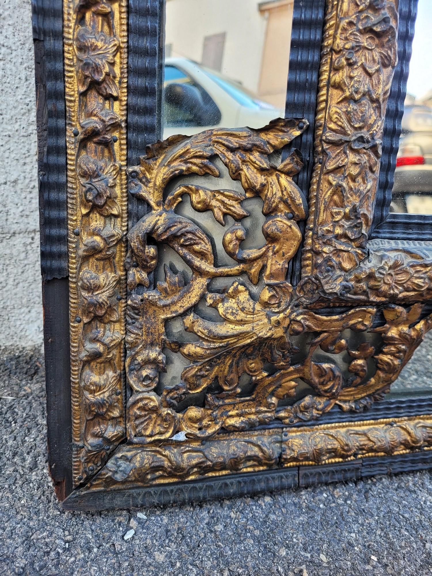 Grande specchio in stile Luigi XIV con perle di vetro, 136 X 86 cm, XIX secolo in vendita 6