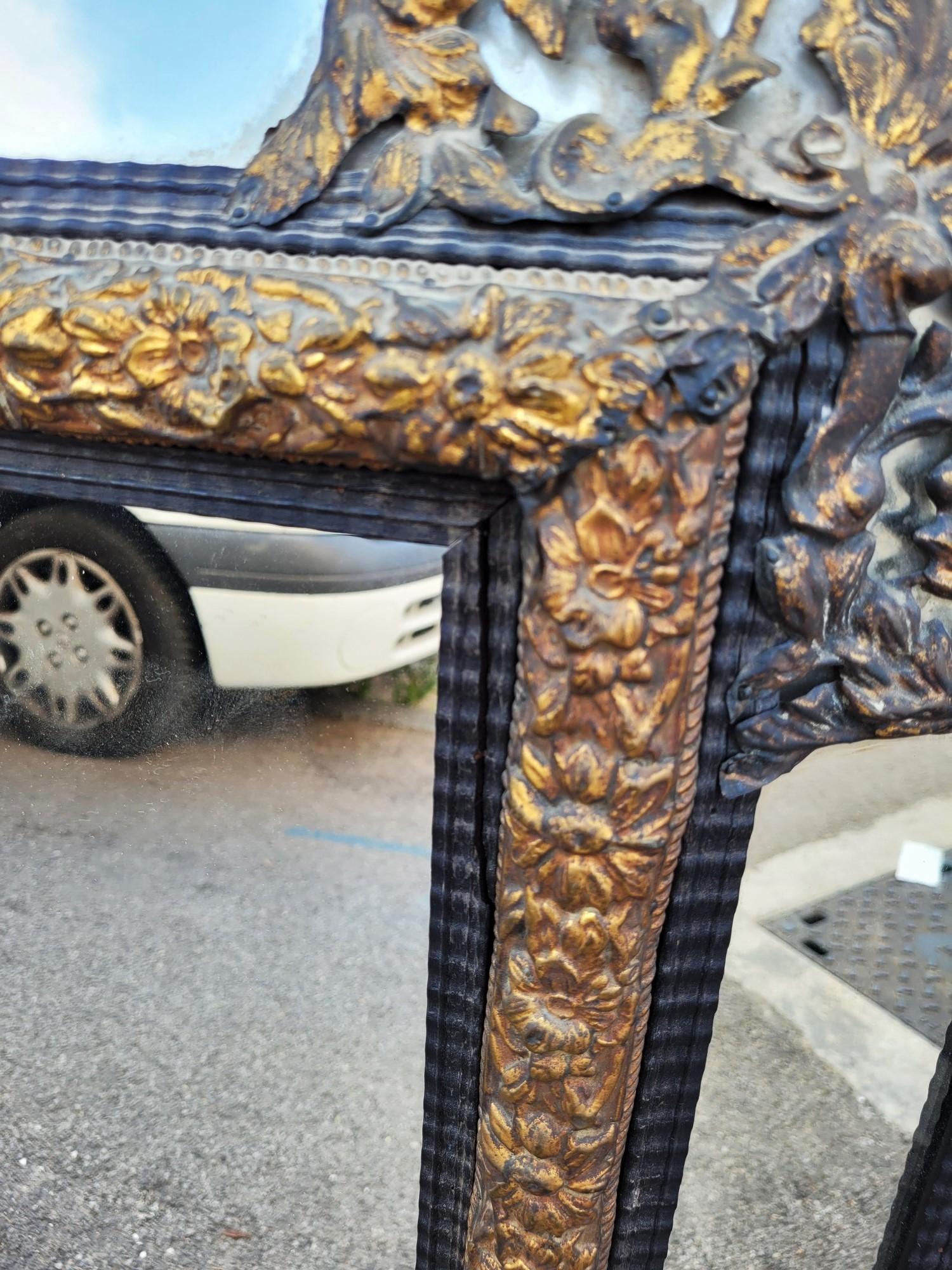 Grande specchio in stile Luigi XIV con perle di vetro, 136 X 86 cm, XIX secolo in vendita 10
