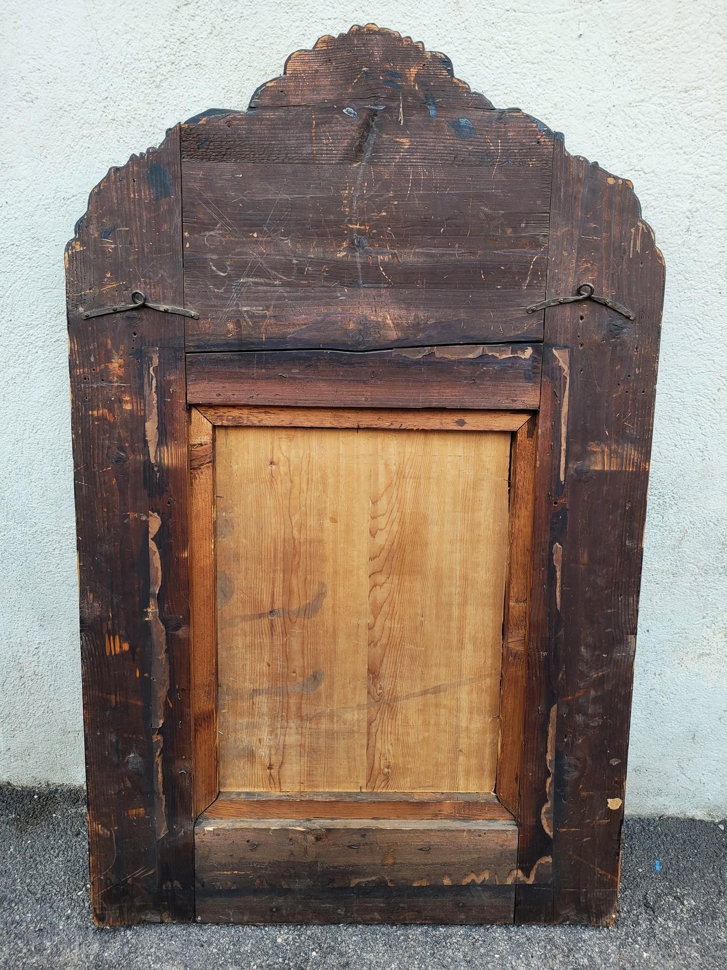 Grande specchio in stile Luigi XIV con perle di vetro, 136 X 86 cm, XIX secolo in vendita 11