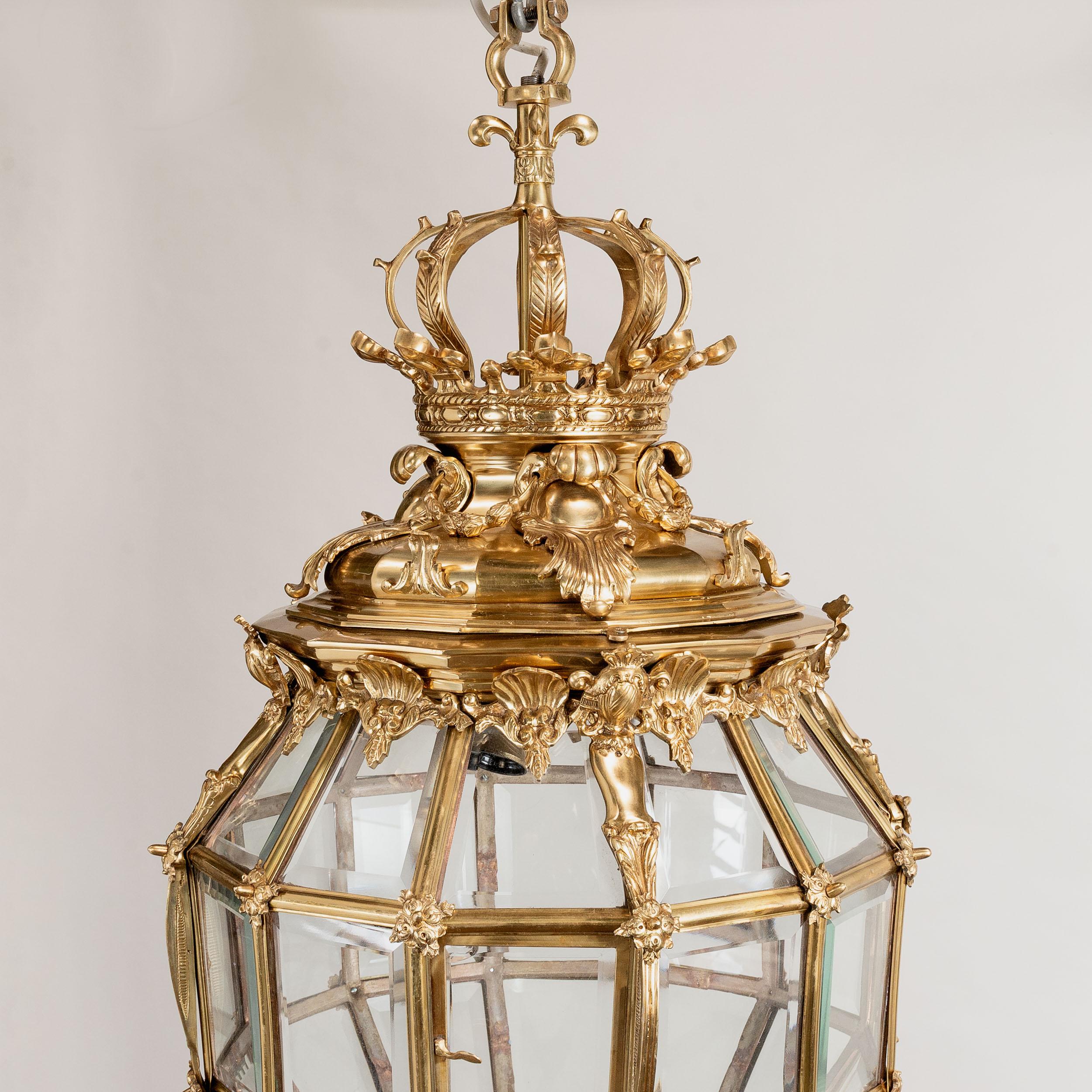 20th Century Large Louis XIV Style ‘Versailles’ Lantern For Sale