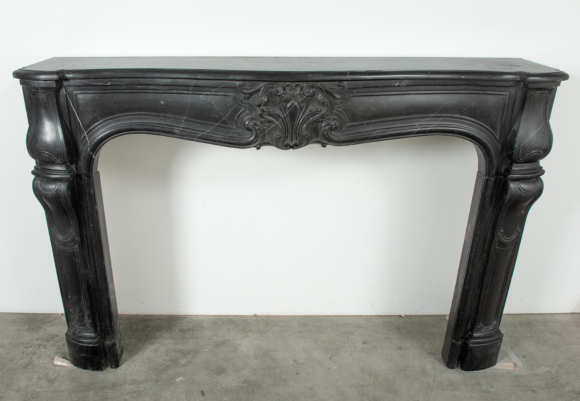 French Large Louis XV Fireplace Mantel For Sale