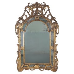 Large Louis XV Period Rococo Gilt Mirror
