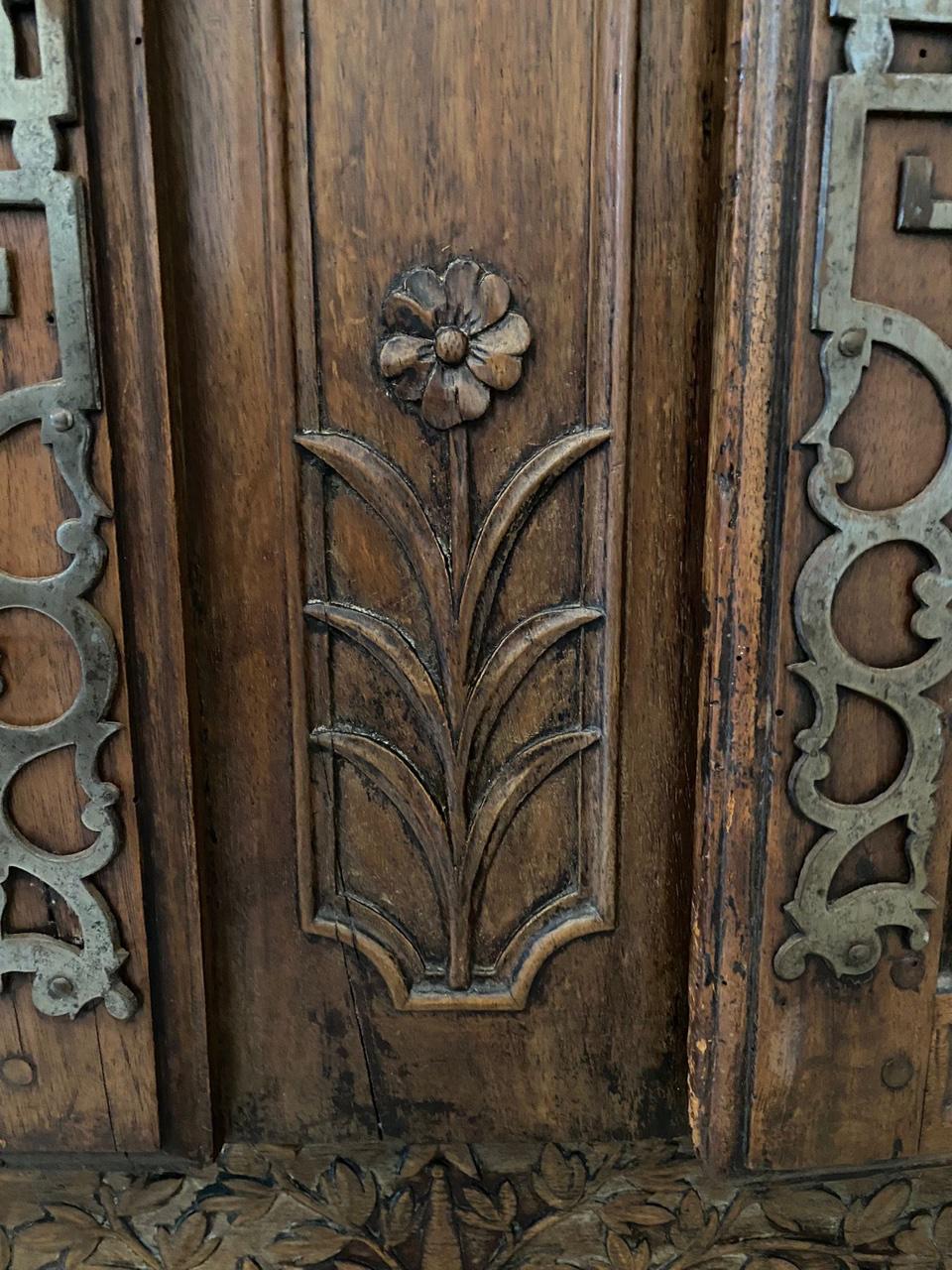 French Large Louis XV Period Wardrobe Provencal Richly Carved 18th - France For Sale 2