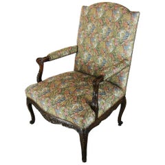 Large Louis XV Regence Style Tapestry Armchair