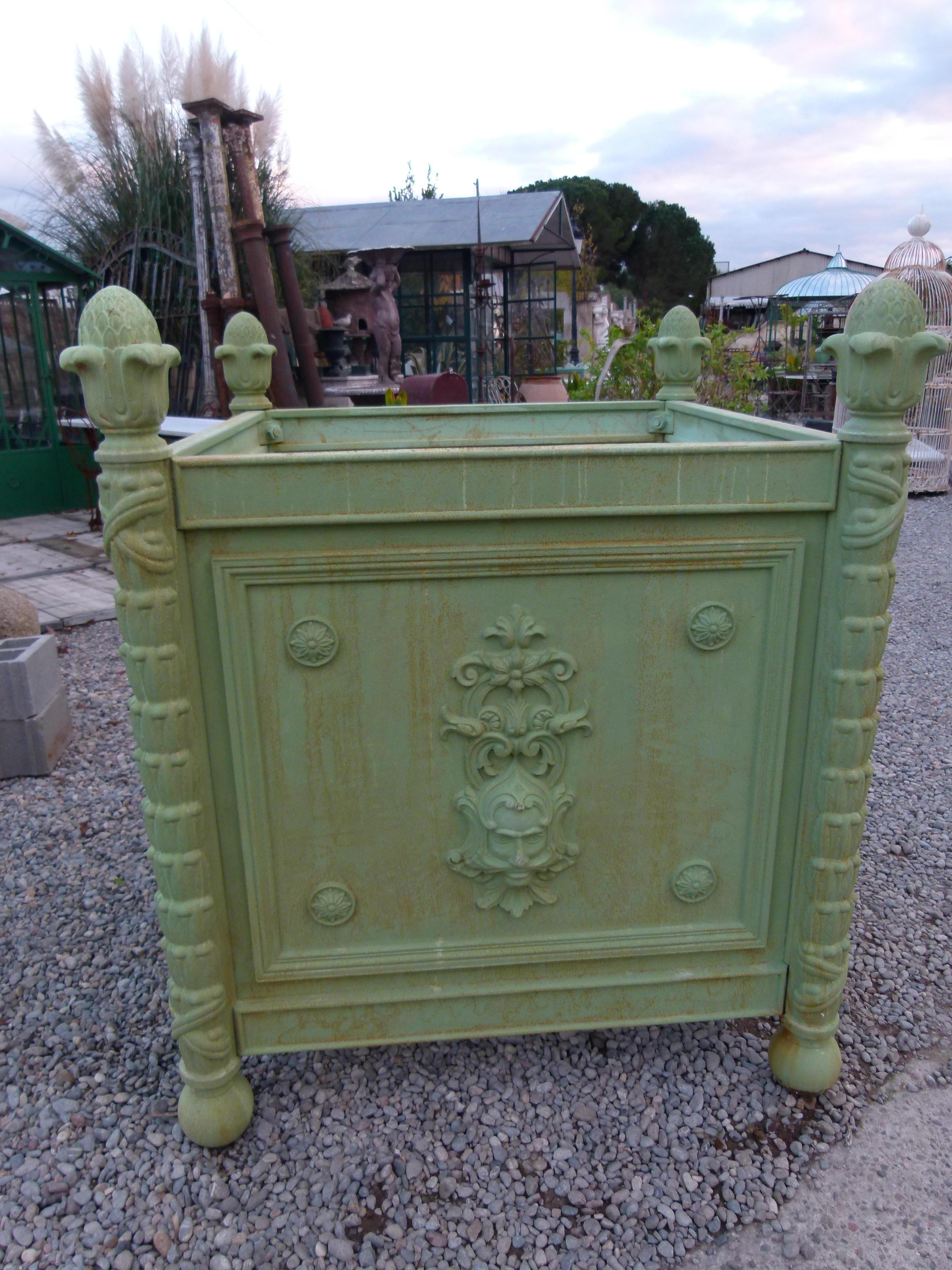 Large Louis XV Style Cast Iron Jardinières For Sale 13