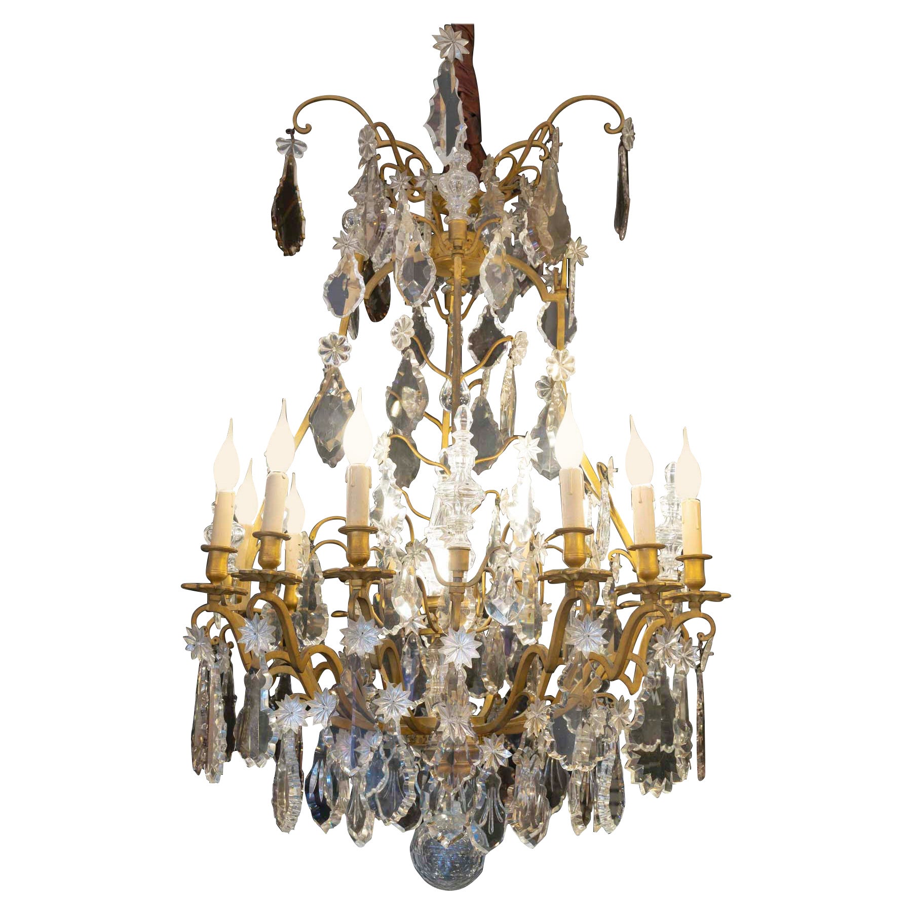 Large Louis XV-Style Chandelier, Napoleon III Period, 19th Century. For Sale