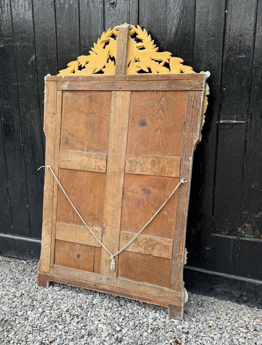 Grande specchio Luigi XVI in legno intagliato e dorato, Francia, XVIII secolo in vendita 2
