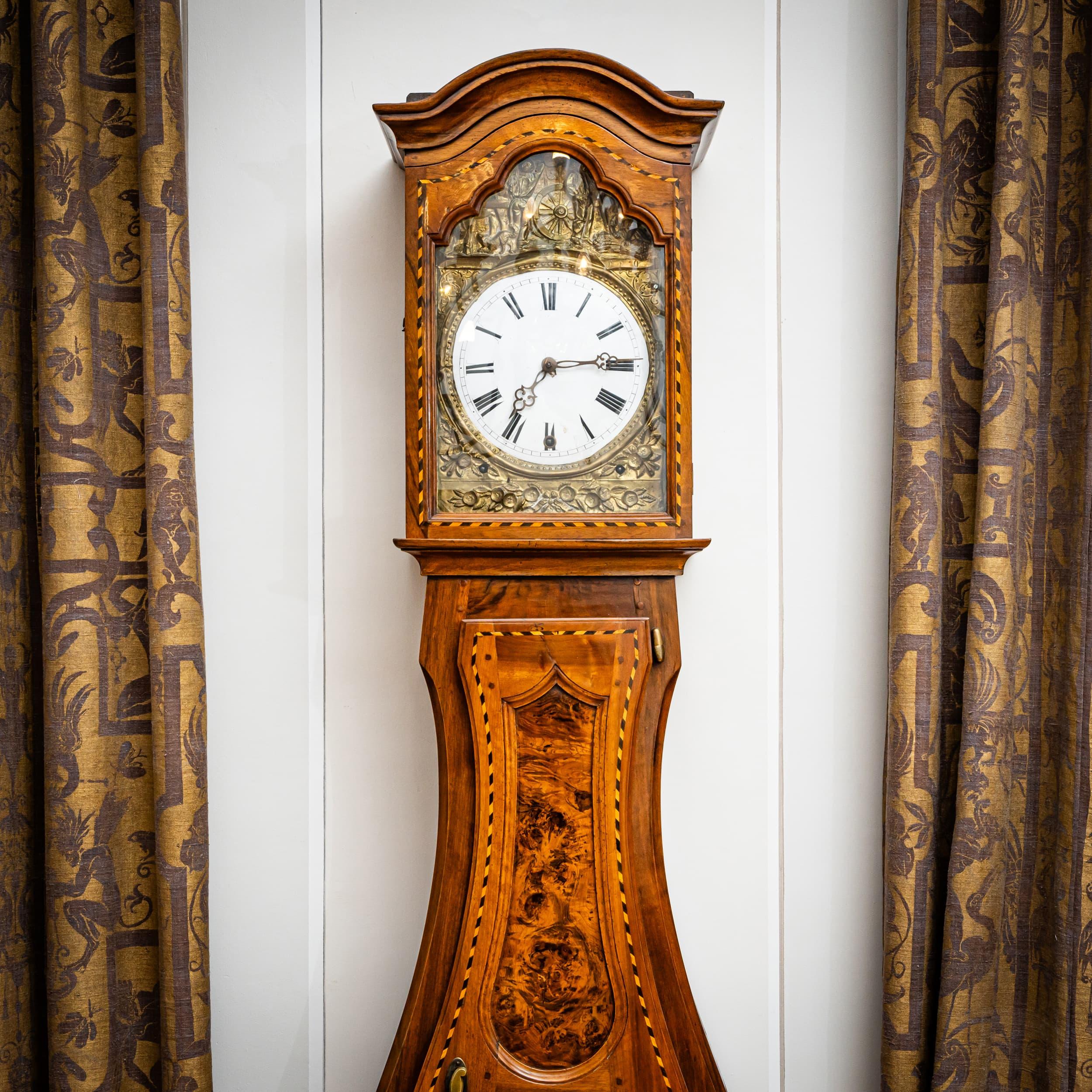 French Large Louis XVI Longcase Clock, France, Late 18th Century For Sale