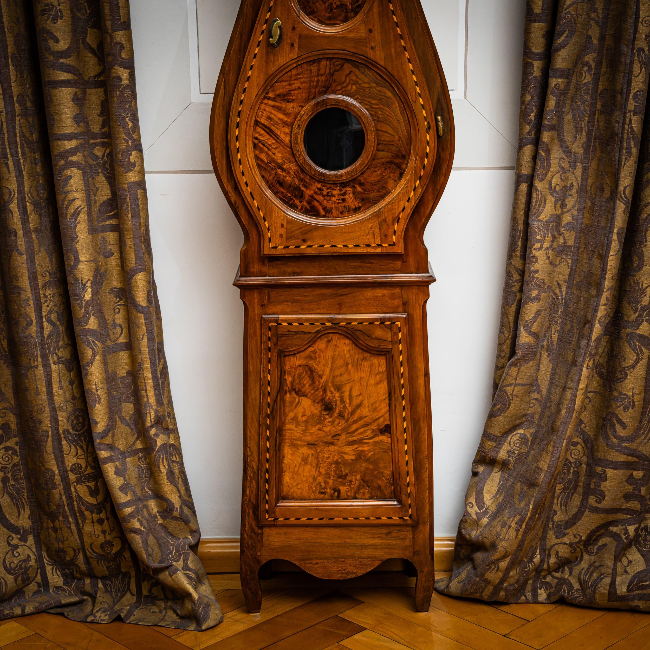 Inlay Large Louis XVI Longcase Clock, France, Late 18th Century For Sale