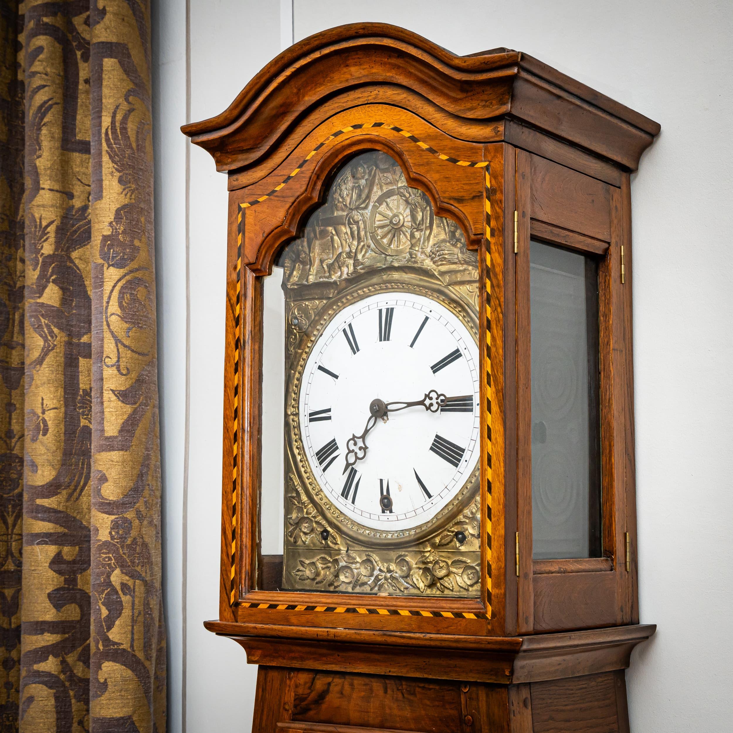 Large Louis XVI Longcase Clock, France, Late 18th Century In Good Condition For Sale In Greding, DE