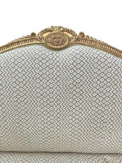 Large Louis XVI style gilt wood sofa, circa 1900