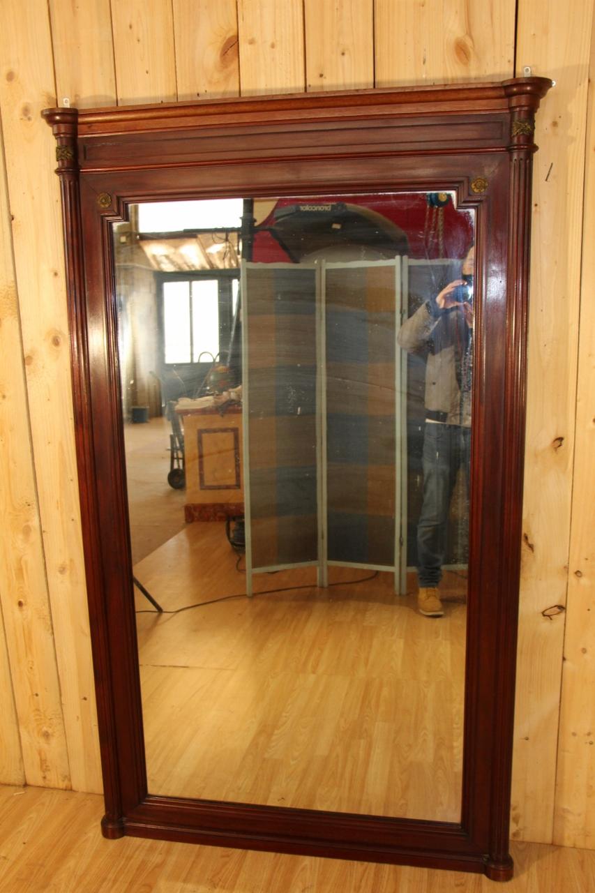 19th Century Large Louis XVI Style Mirror For Sale