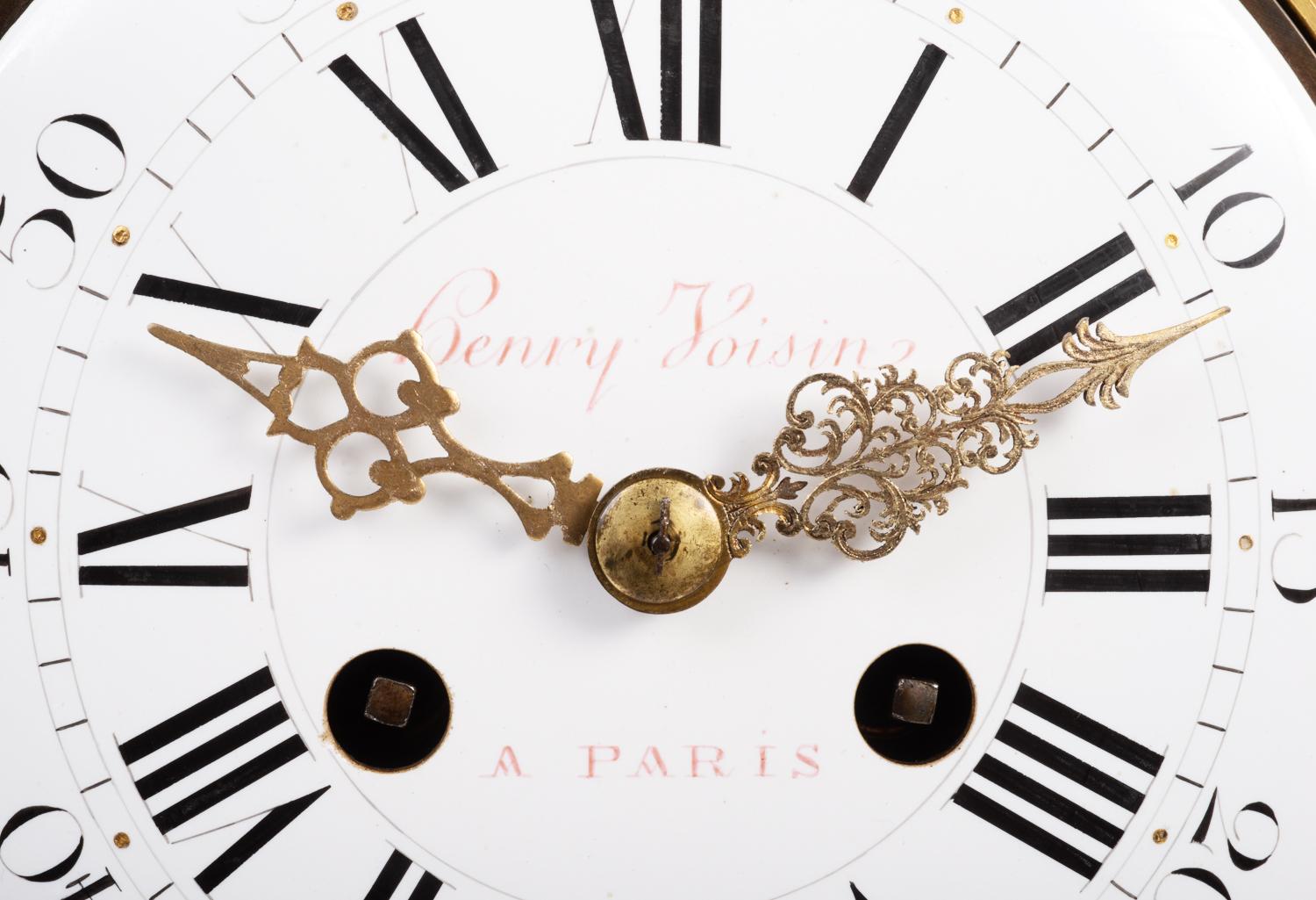 Grande pendule de cheminée en bronze doré de style Louis XVI, 19e siècle en vente 1