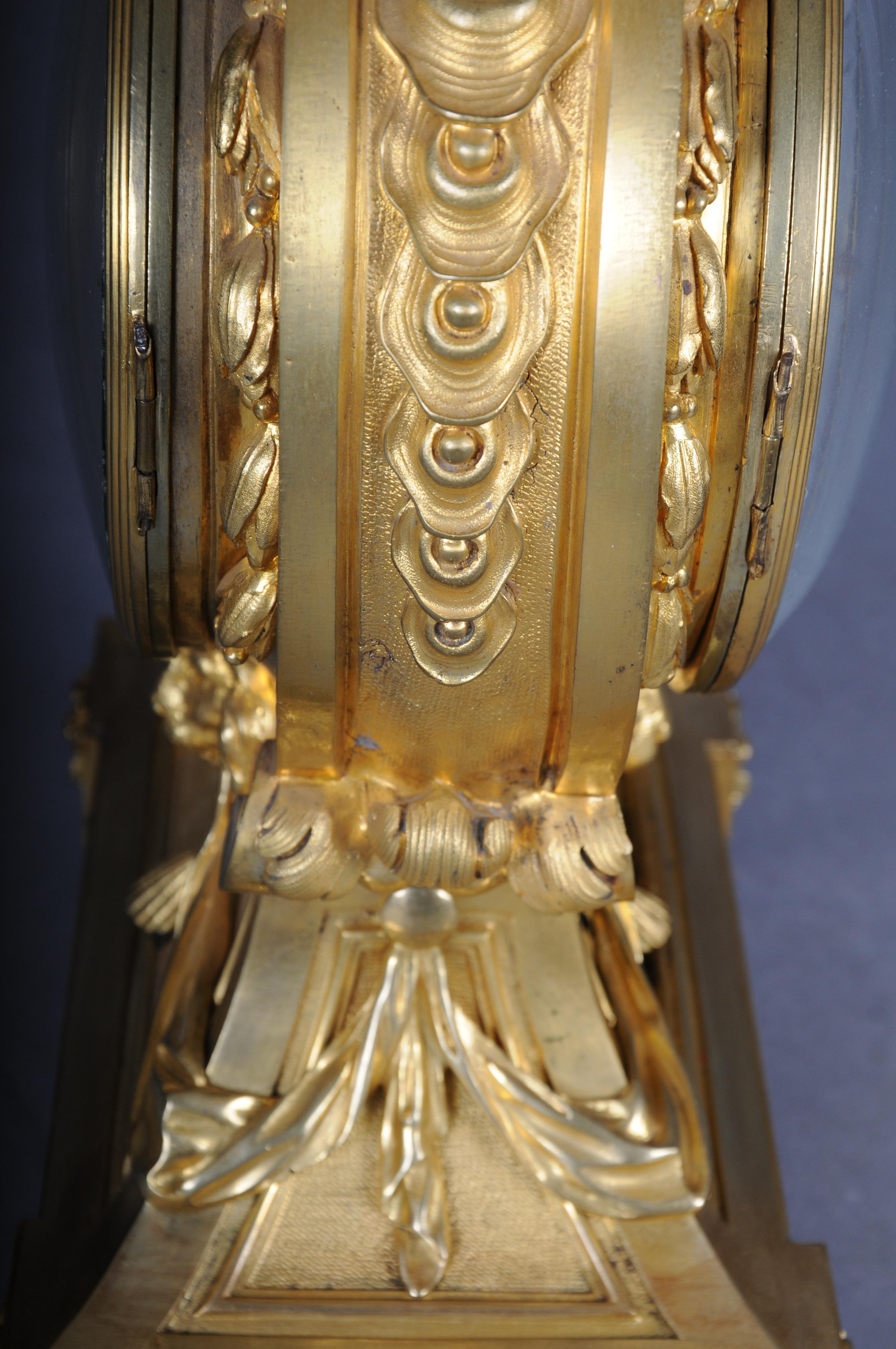 Large Louis XVI-style pendulum clock Paris, late 19th century For Sale 8
