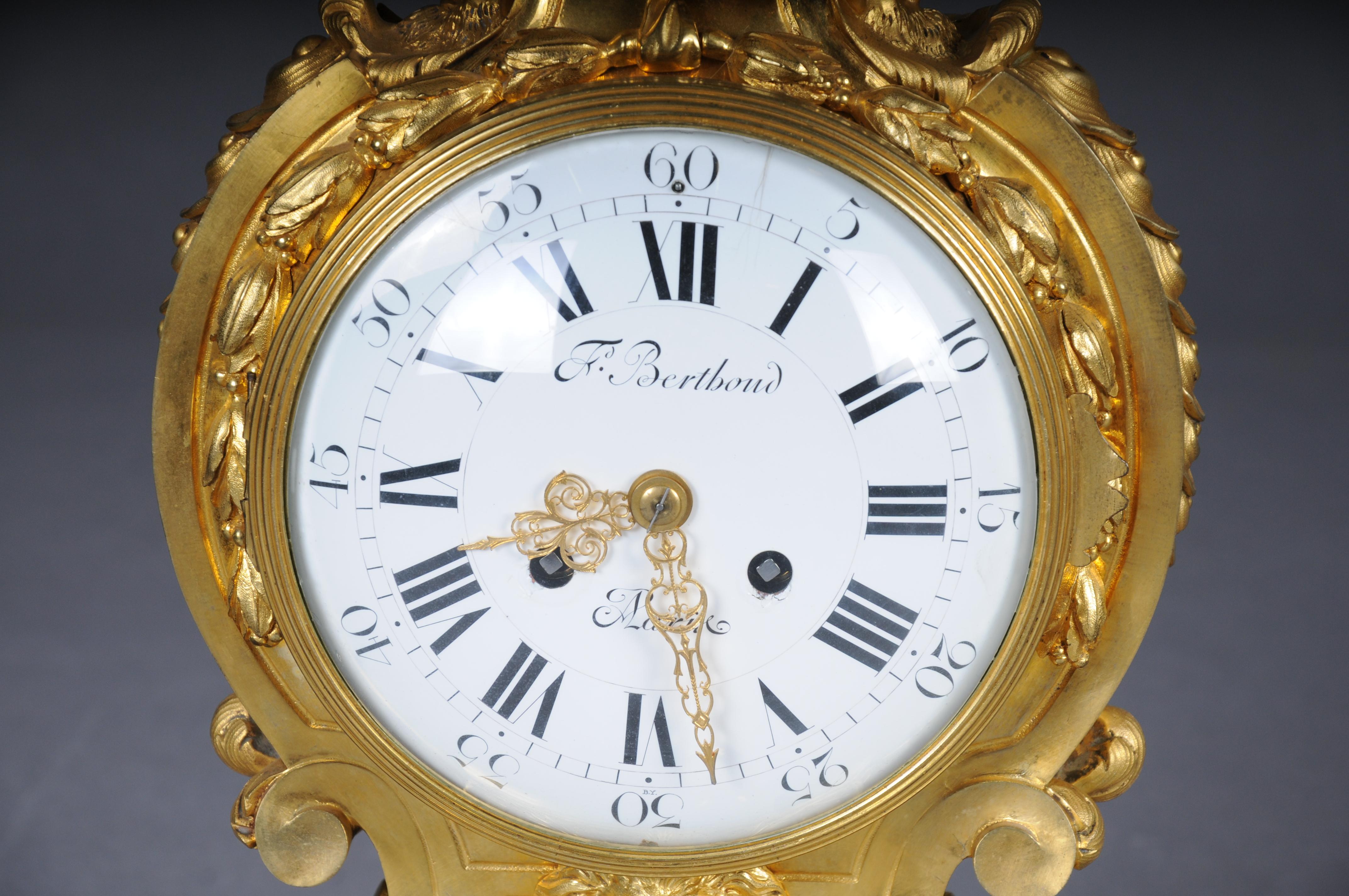 Large Louis XVI-style pendulum clock Paris, late 19th century For Sale 12