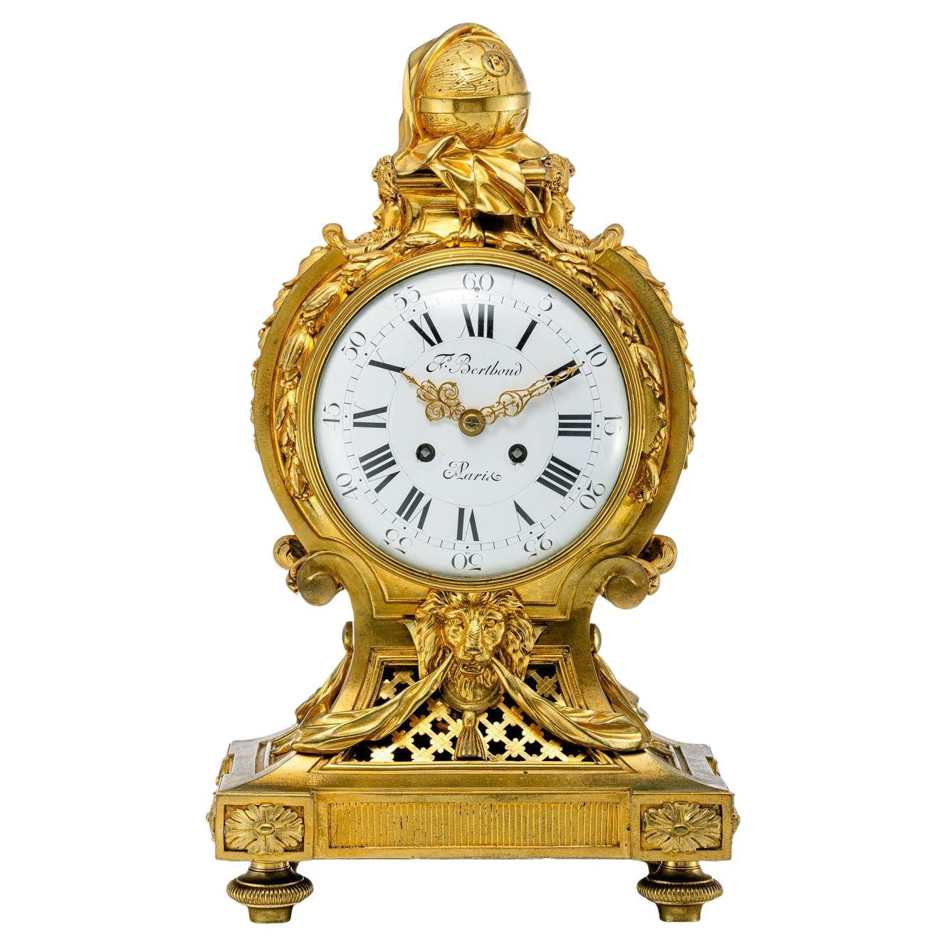 Large Louis XVI-style pendulum clock Paris, late 19th century For Sale