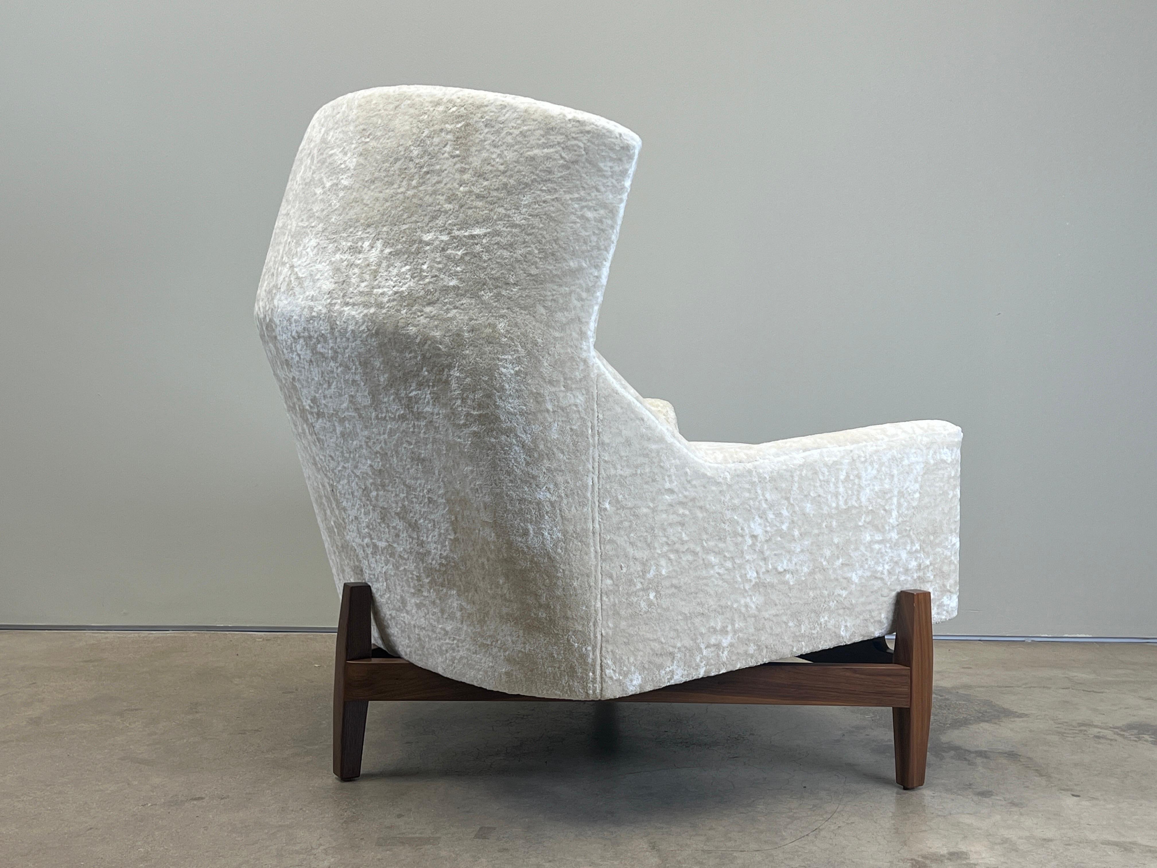 Large Lounge Chair and Ottoman by Jens Risom 4