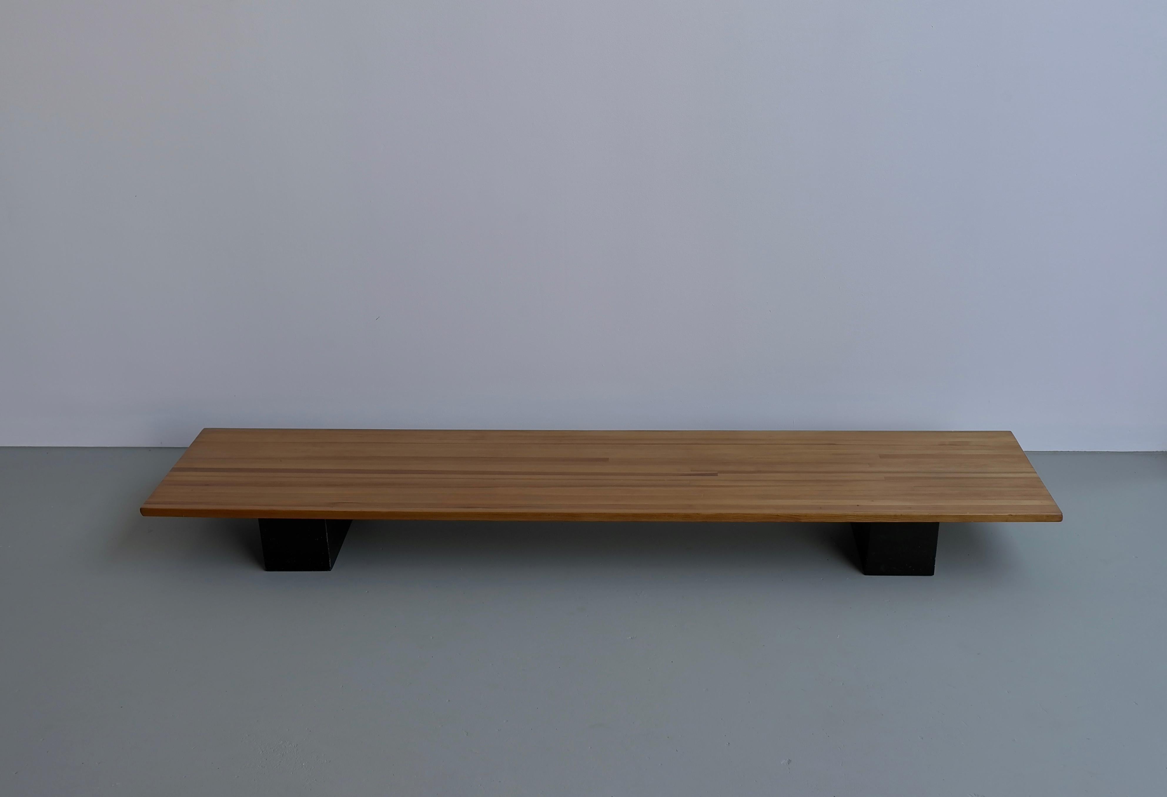 Large Low Pine Coffee Table by Ilmari Tapiovaara for Laukaan Pu, Finland, 1950s For Sale 2