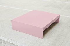 Large Low Pink Single Form Coffee / Sofa Table - Customisable