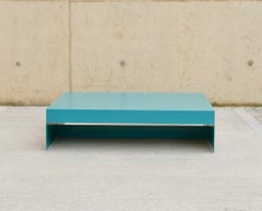 Large Low Turquoise Single Form Coffee / Sofa Table - Customisable