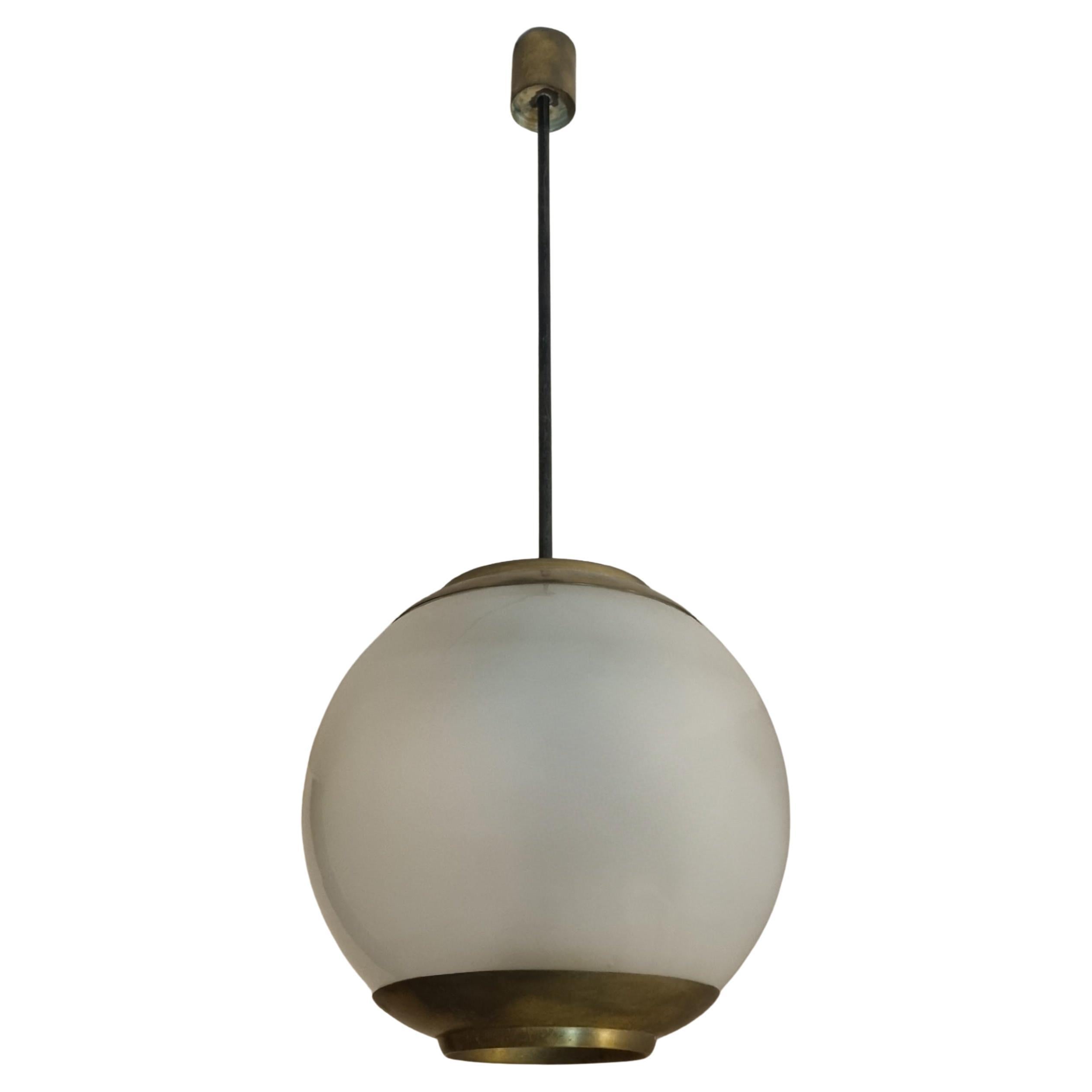 Large LS2 ceiling lamp designed by Luigi Caccia Dominioni for Azucena 1952 in vendita