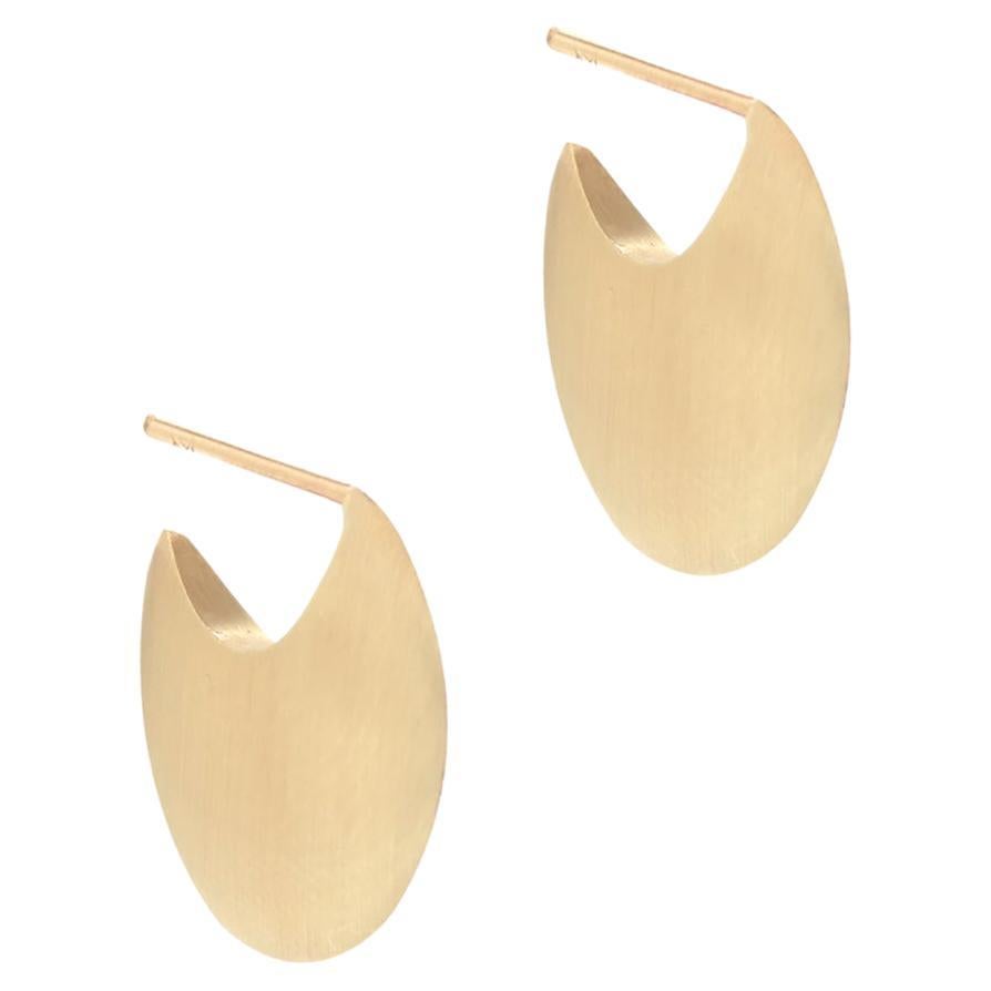 Lua Medium Hoops in 10K Gold by dan-yell For Sale at 1stDibs