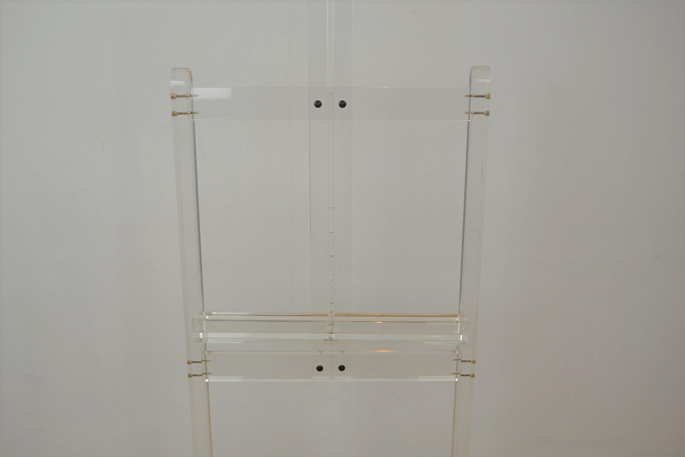 European Large Lucite Art Easel