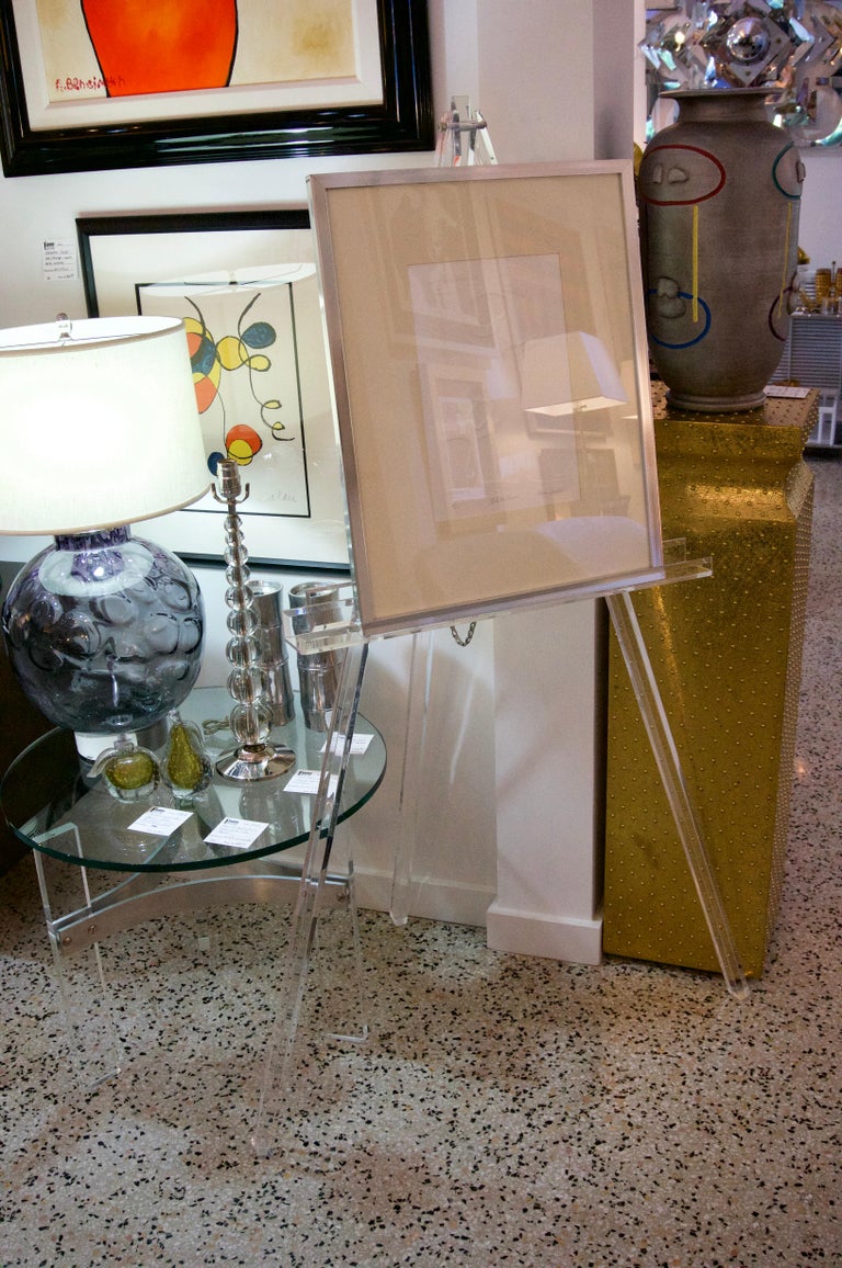 Large Lucite Easel For Sale at 1stDibs