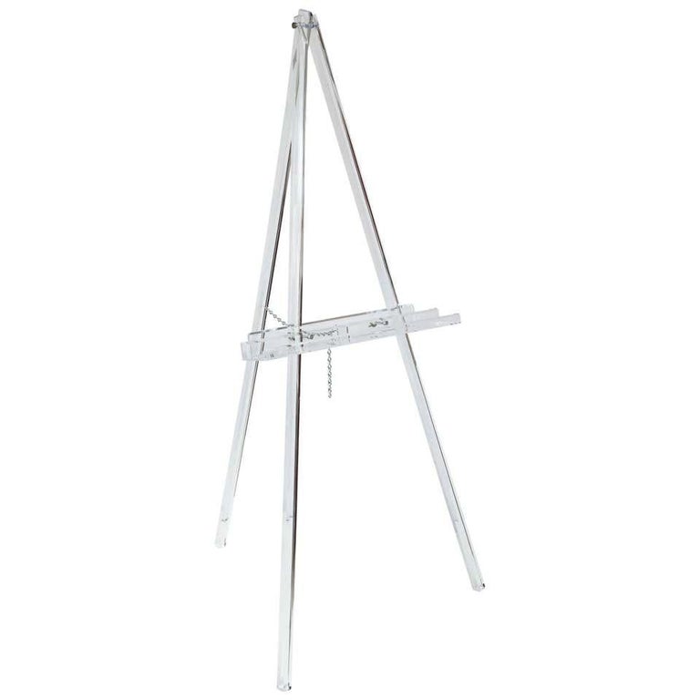 Large Lucite Easel For Sale at 1stDibs