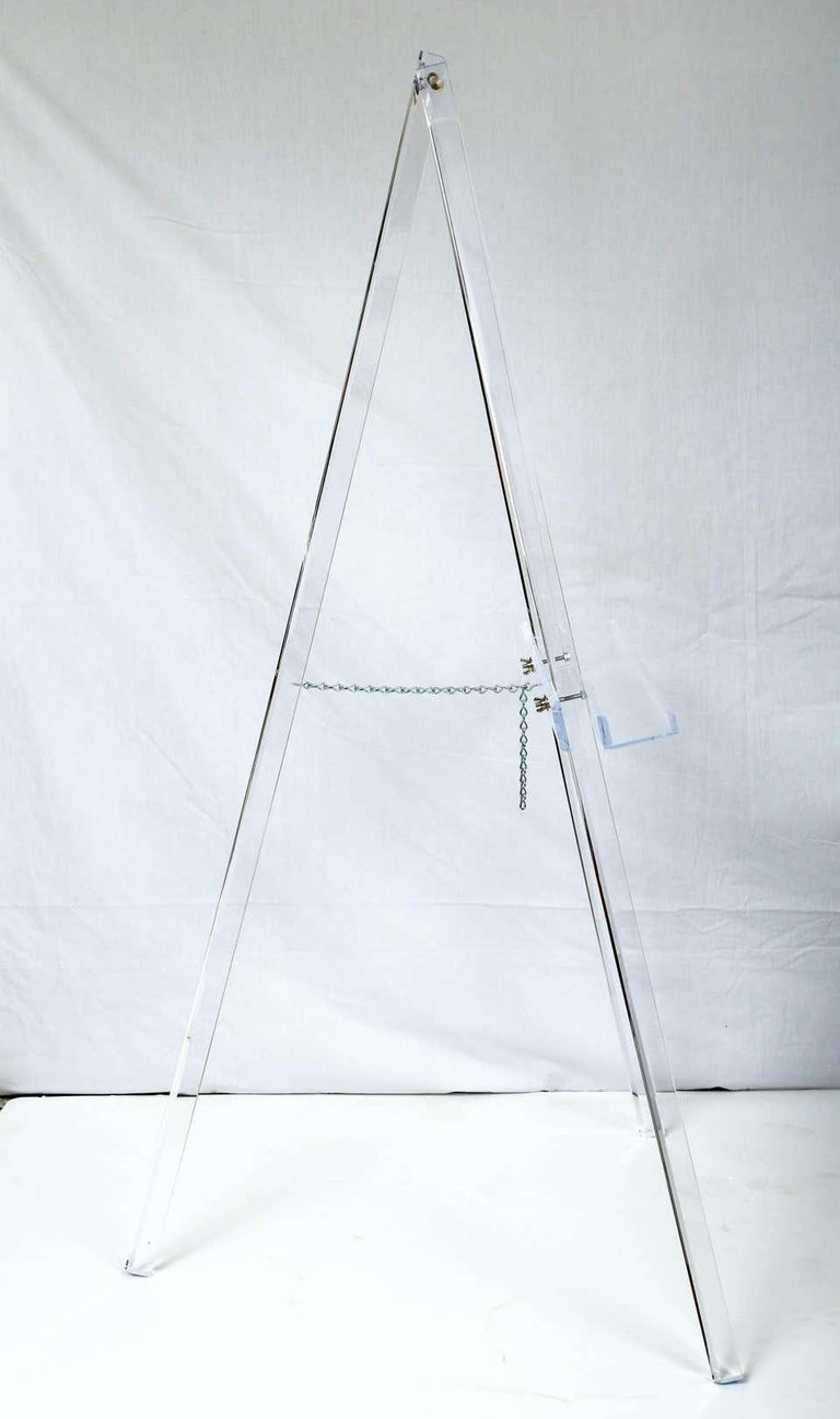 Large Lucite Easel For Sale at 1stDibs