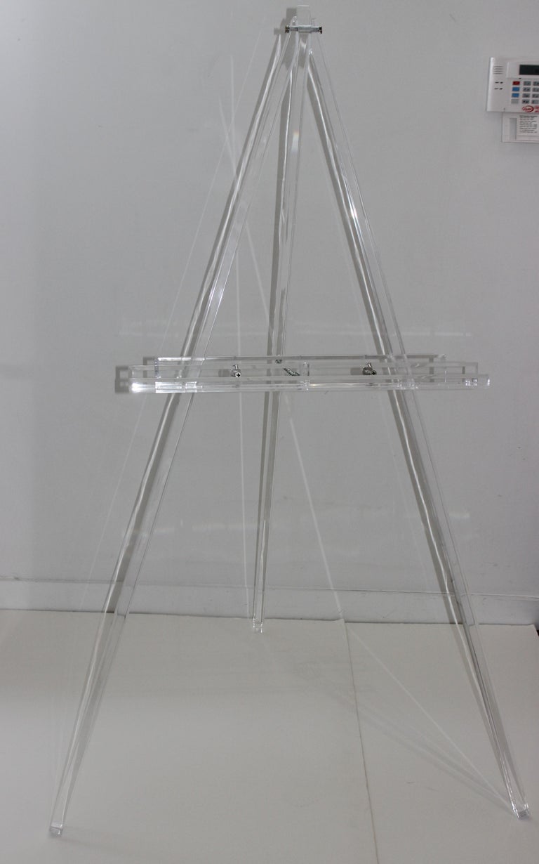 Large Lucite Easel For Sale at 1stDibs