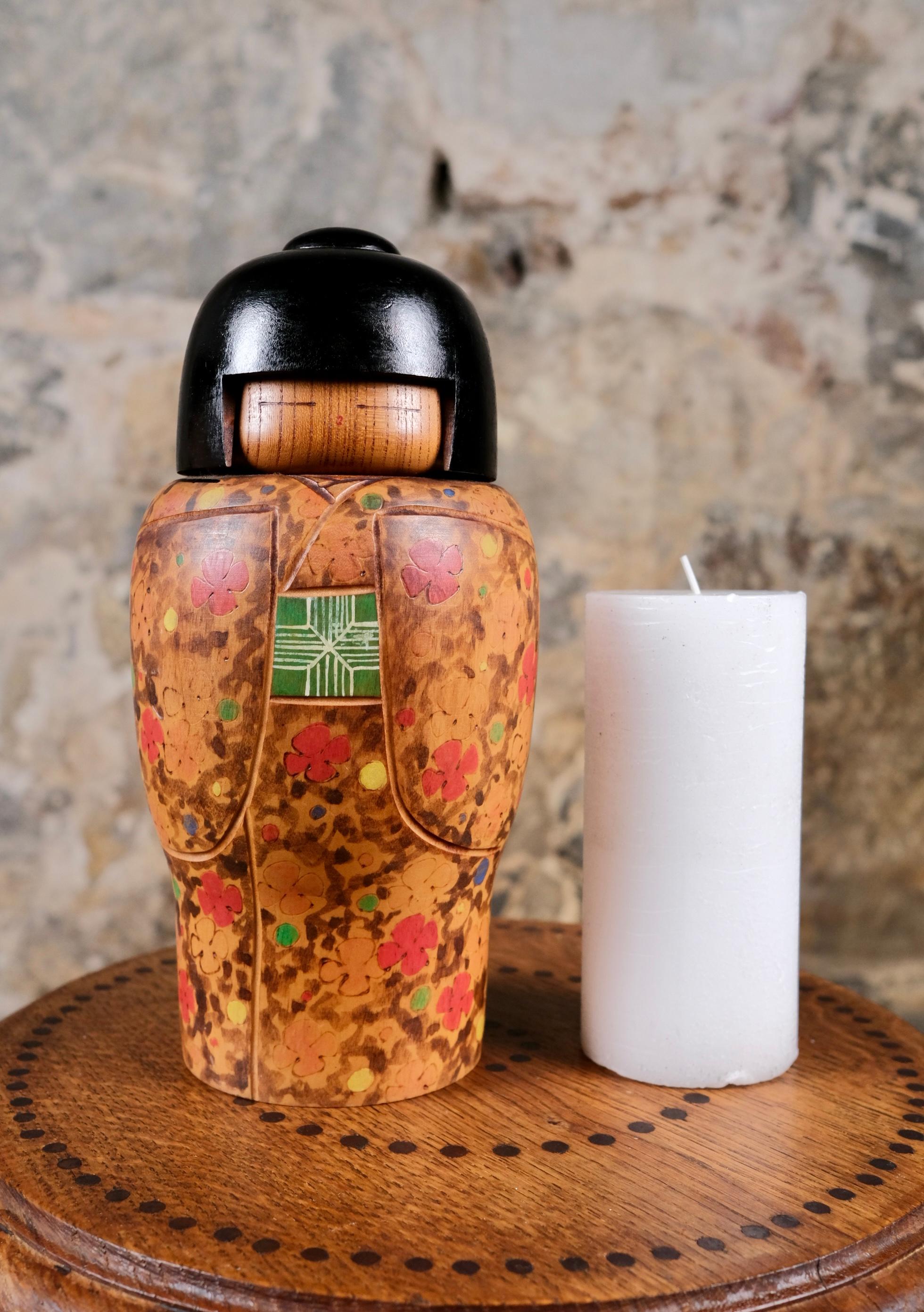 Große Lucky Charms Kokeshi, von Toa Sekiguchi, 1970er Jahre, Japan im Angebot 5
